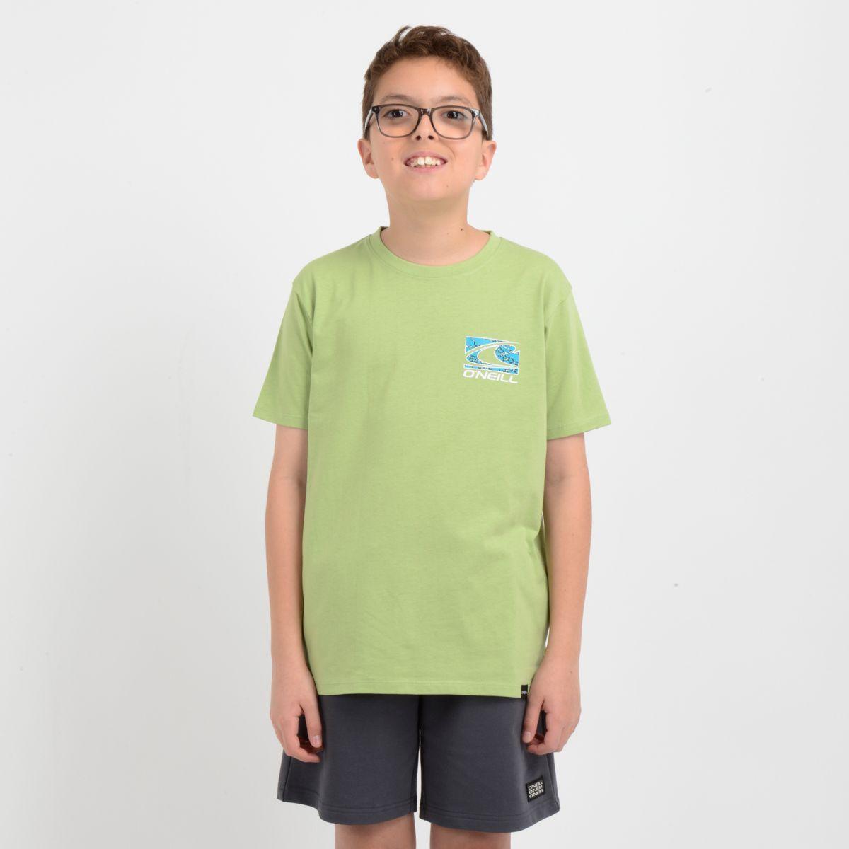 POLERA MANGA CORTA LITTLE WAVE  VERDE-0