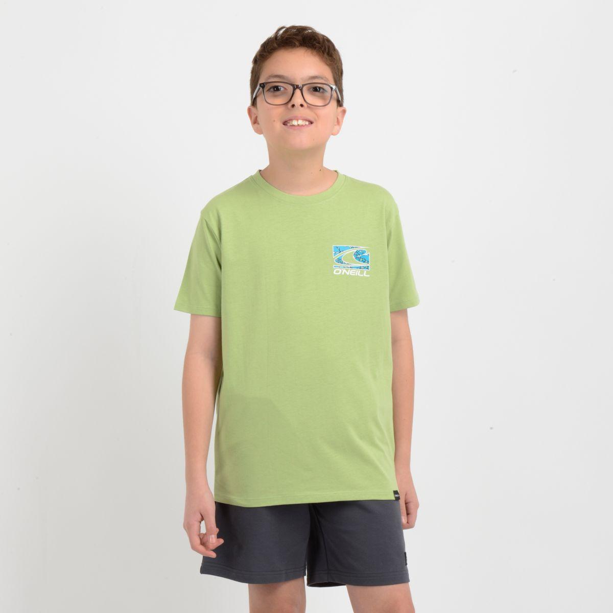 POLERA MANGA CORTA LITTLE WAVE  VERDE-2