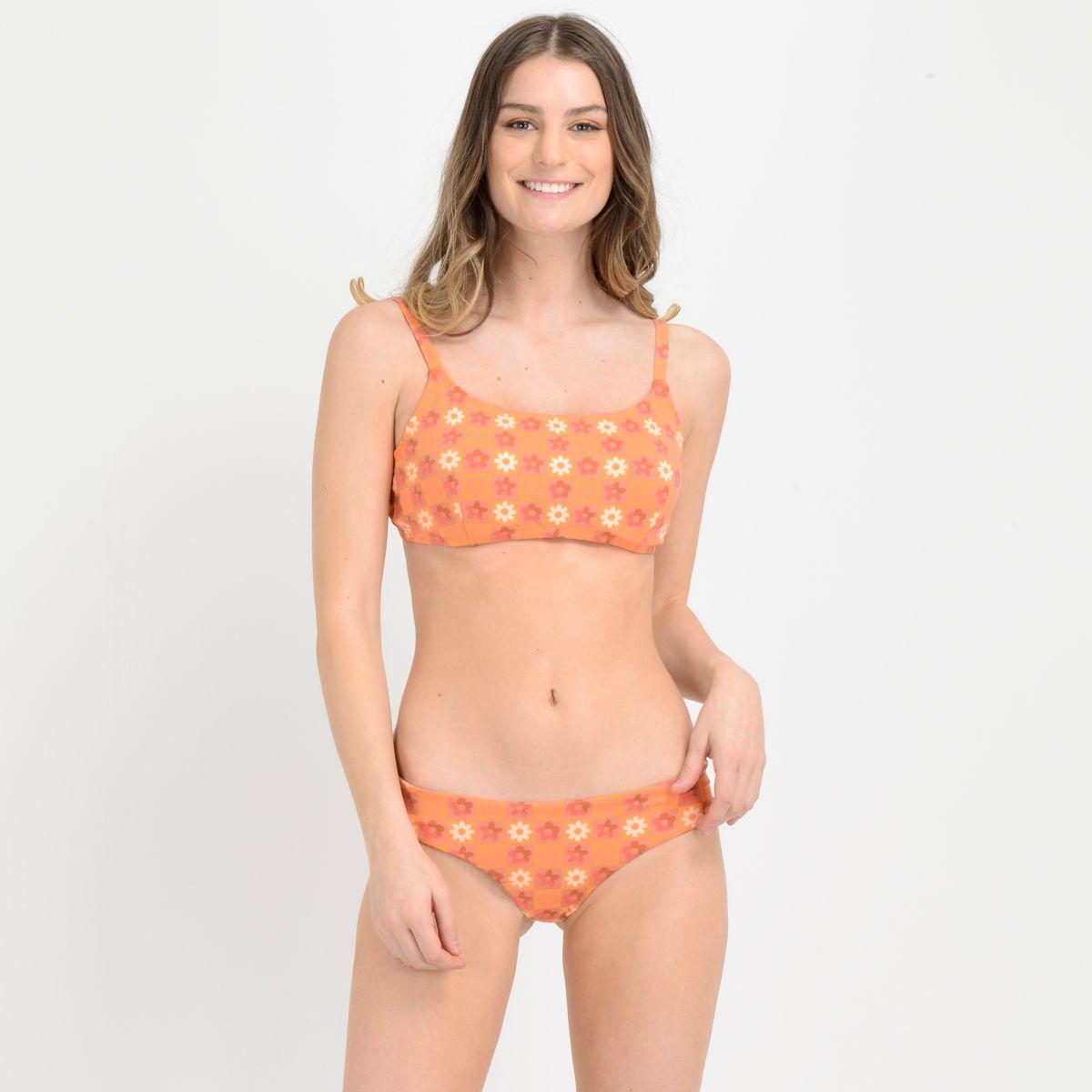 BIKINI TEAL  NARANJO-0
