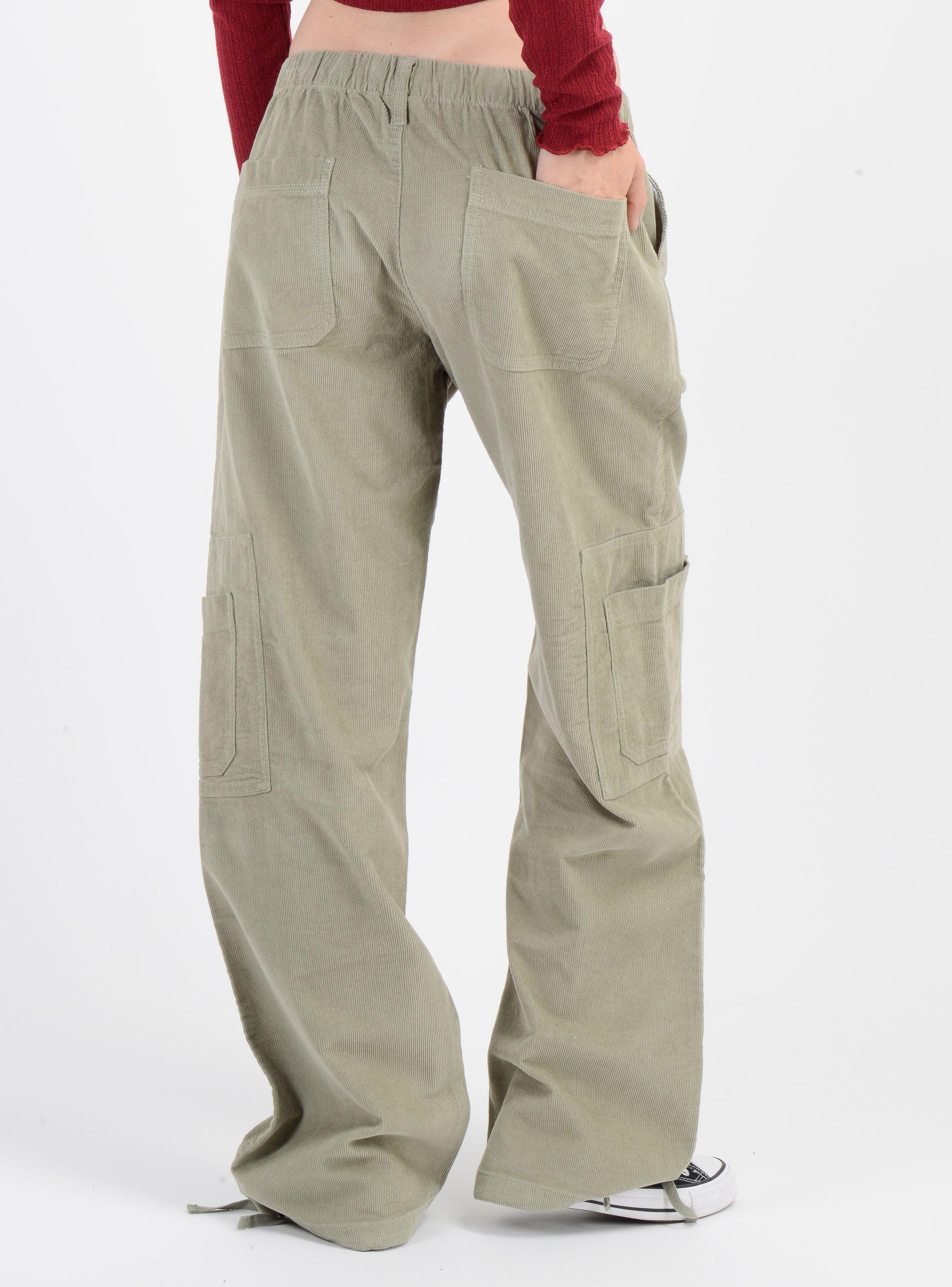 PANTALON COTELE KREE VERDE CLARO-1