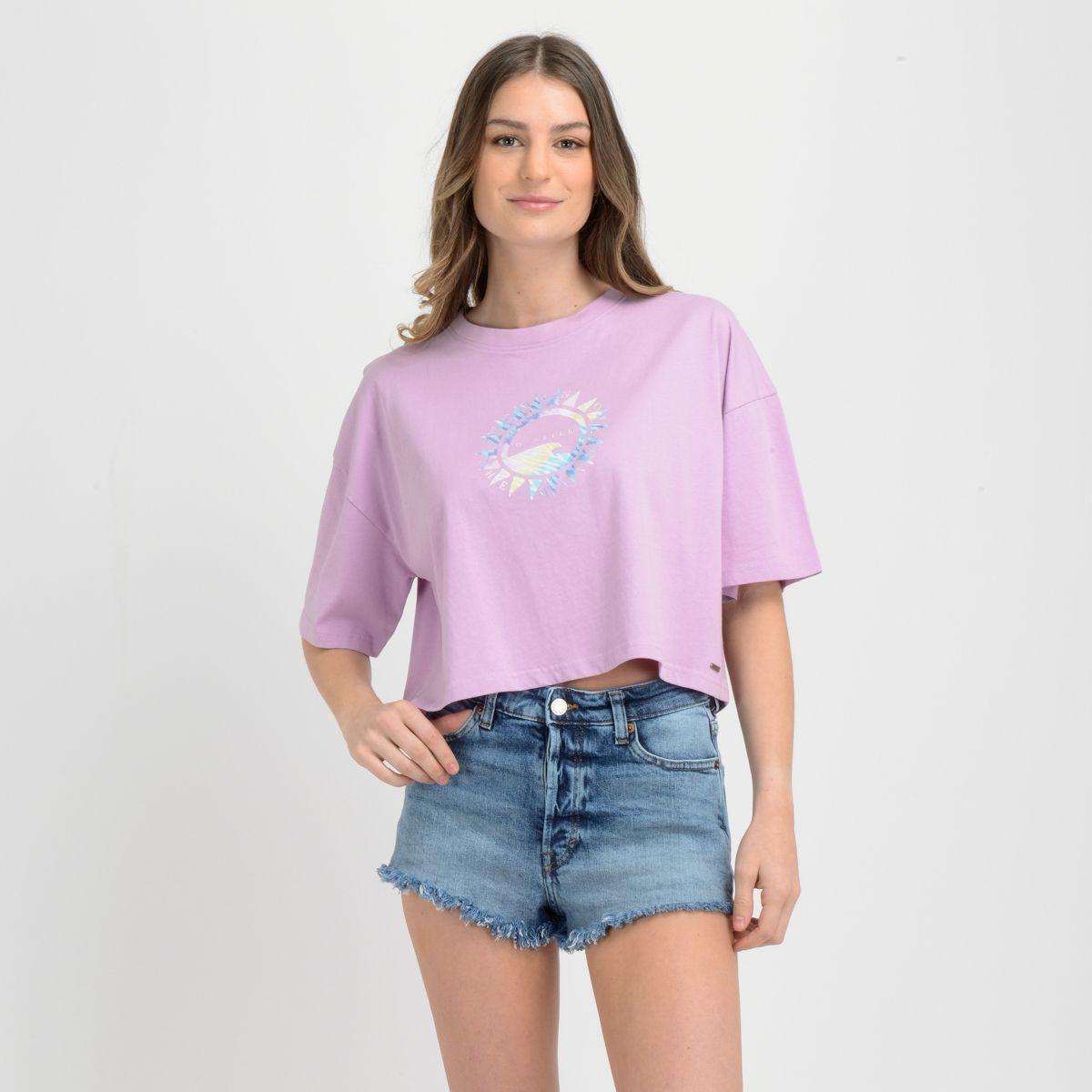 POLERA MANGA CORTA BUTTERFLY  MORADO CLARO-0