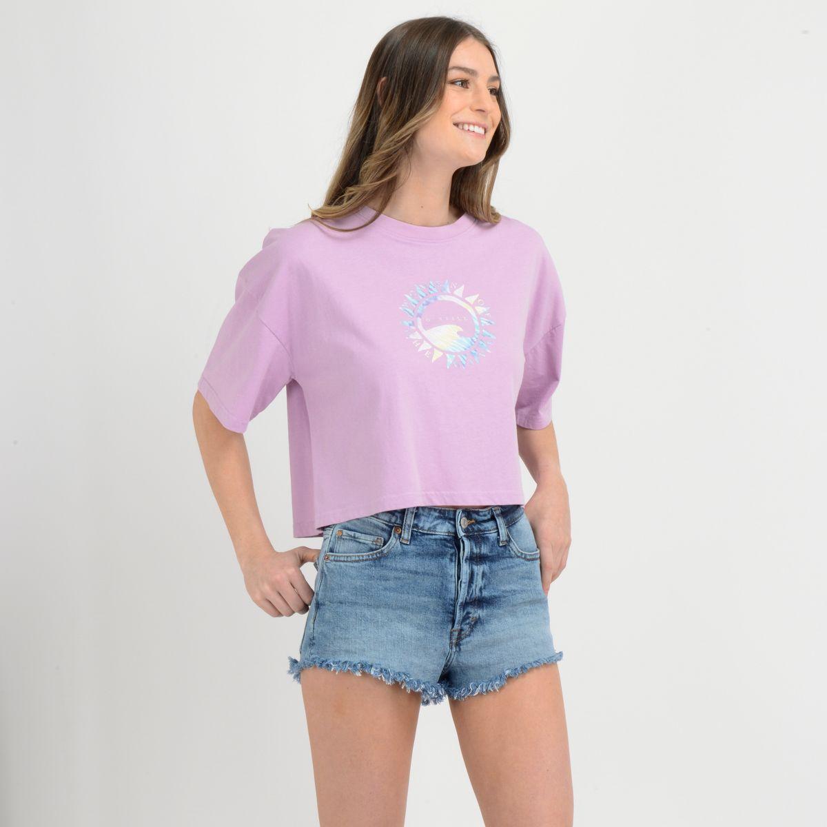 POLERA MANGA CORTA BUTTERFLY  MORADO CLARO-2