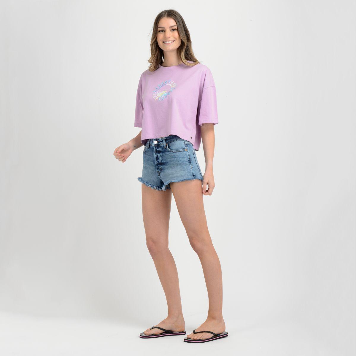 POLERA MANGA CORTA BUTTERFLY  MORADO CLARO-3