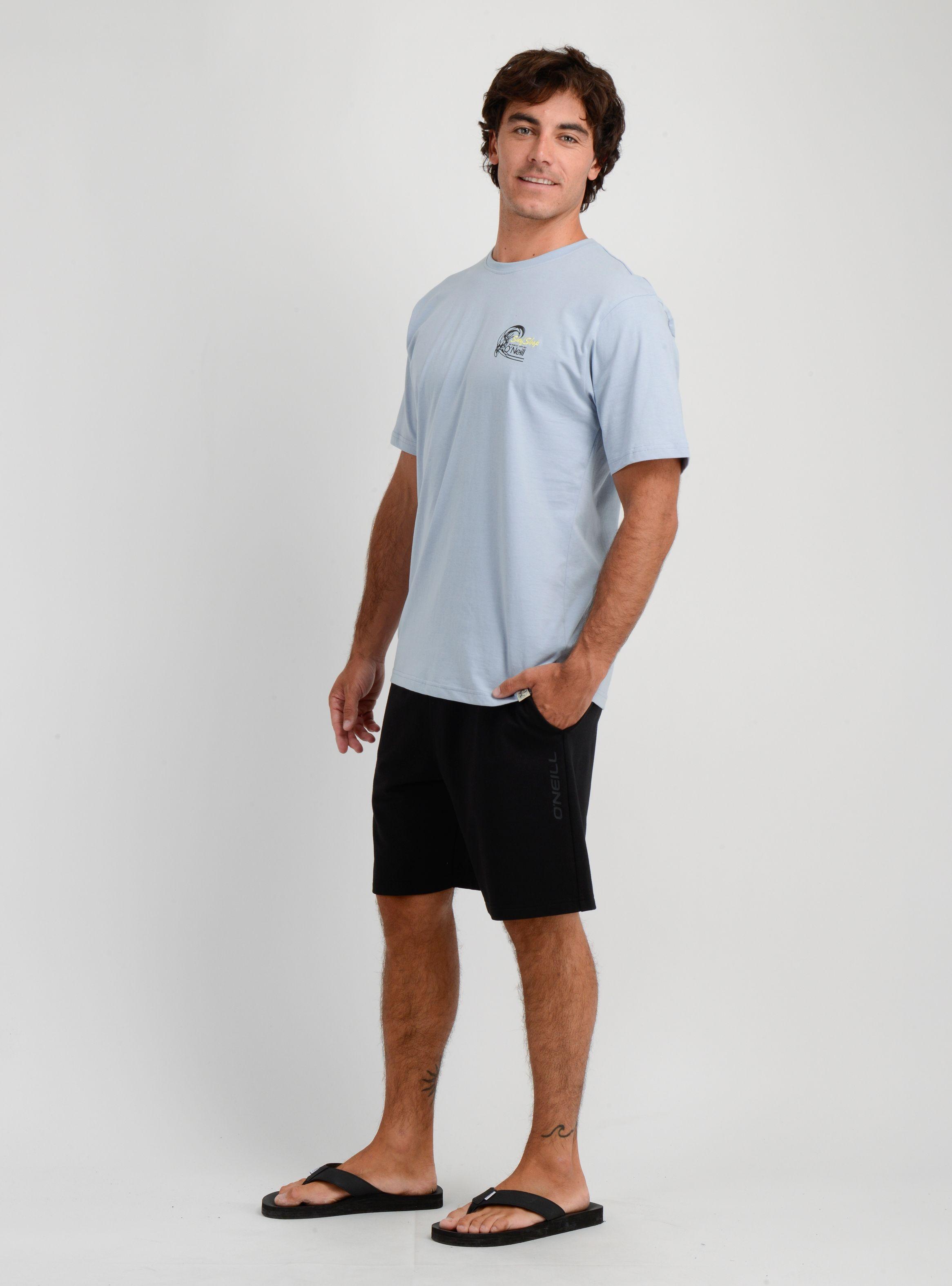 POLERA MANGA CORTA OG 7O'S  AZUL CLARO-2