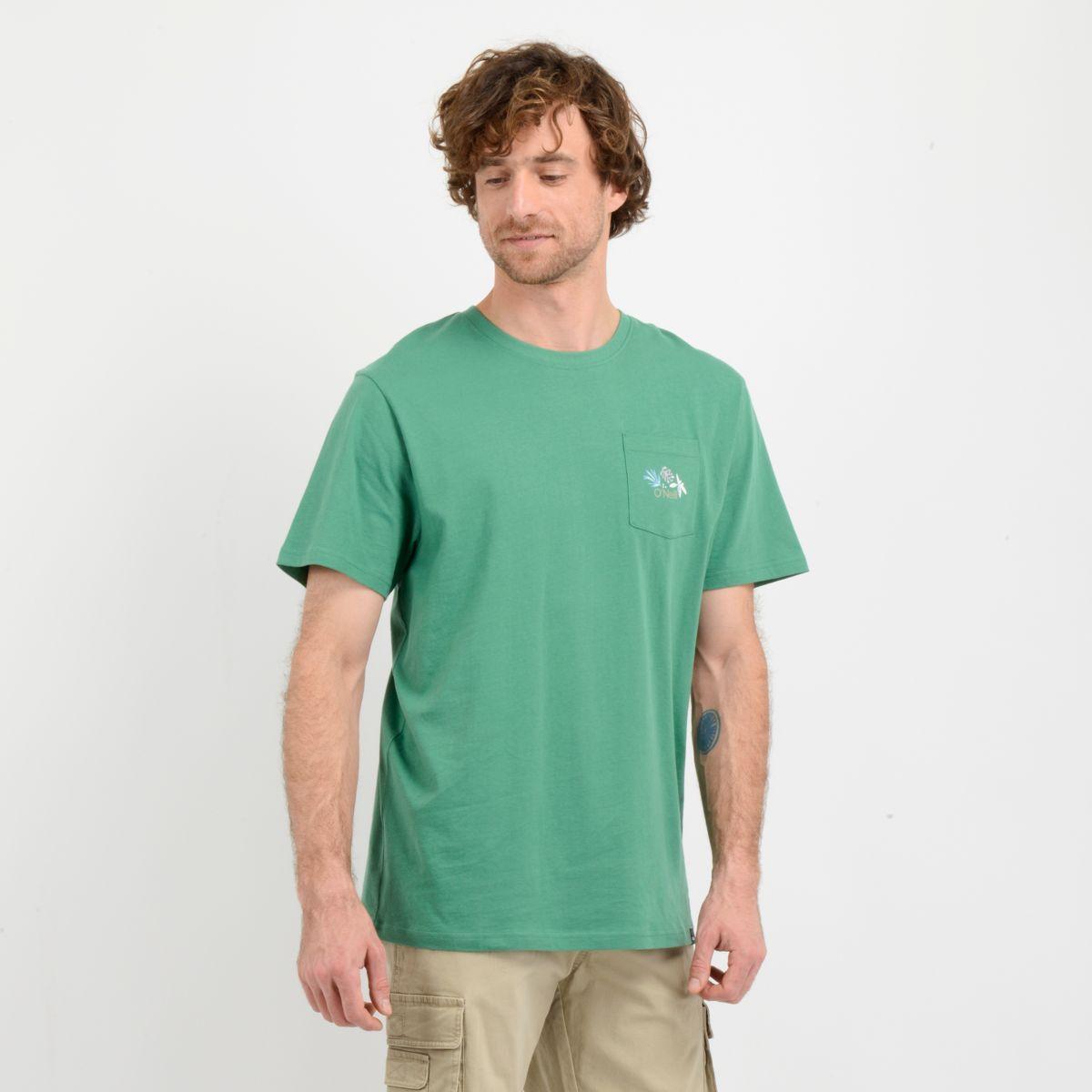 POLERA MANGA CORTA OG FLOWER  VERDE-3