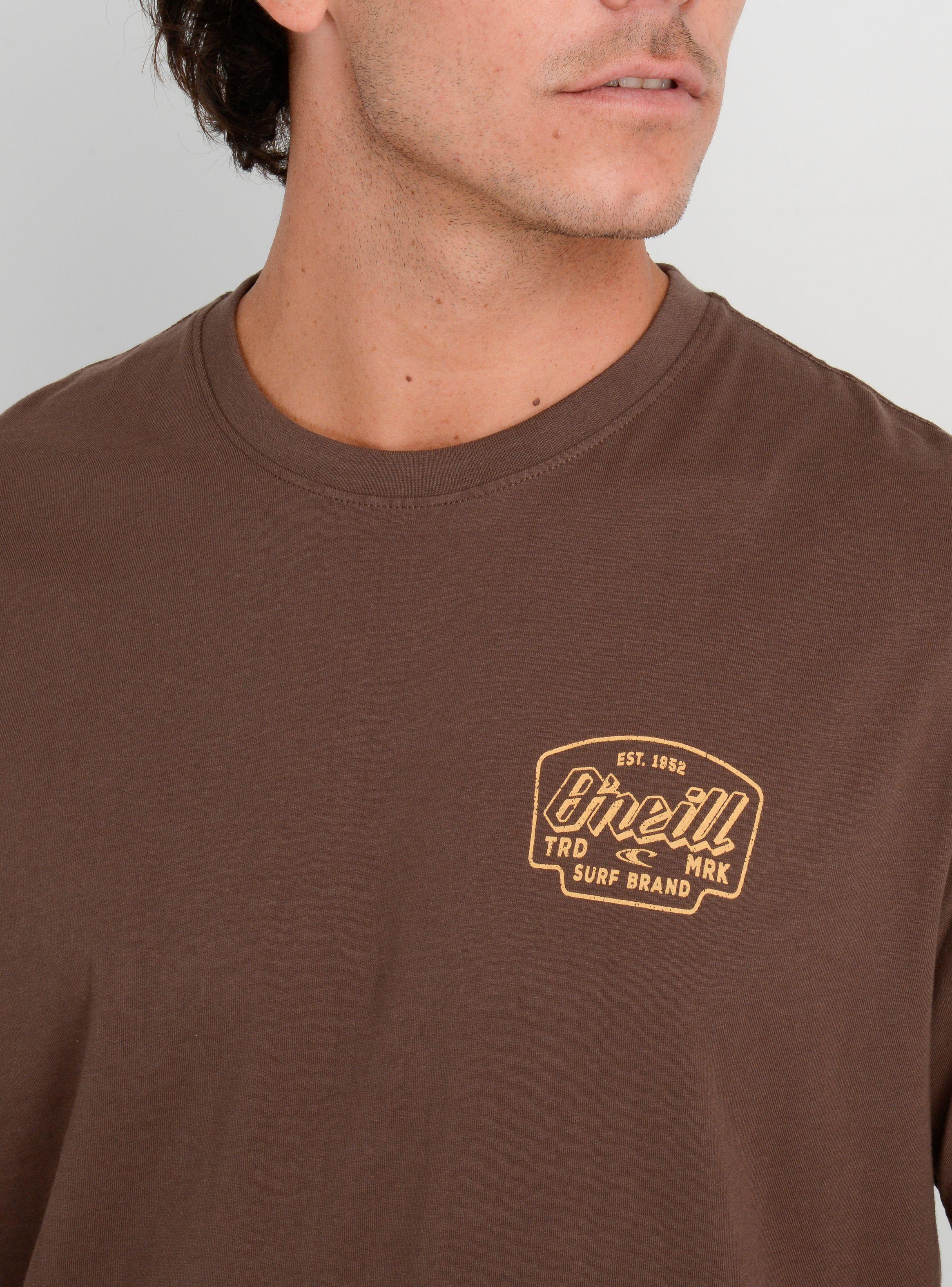 POLERA MANGA CORTA LOCK SMITH  CAFÉ OSCURO-4