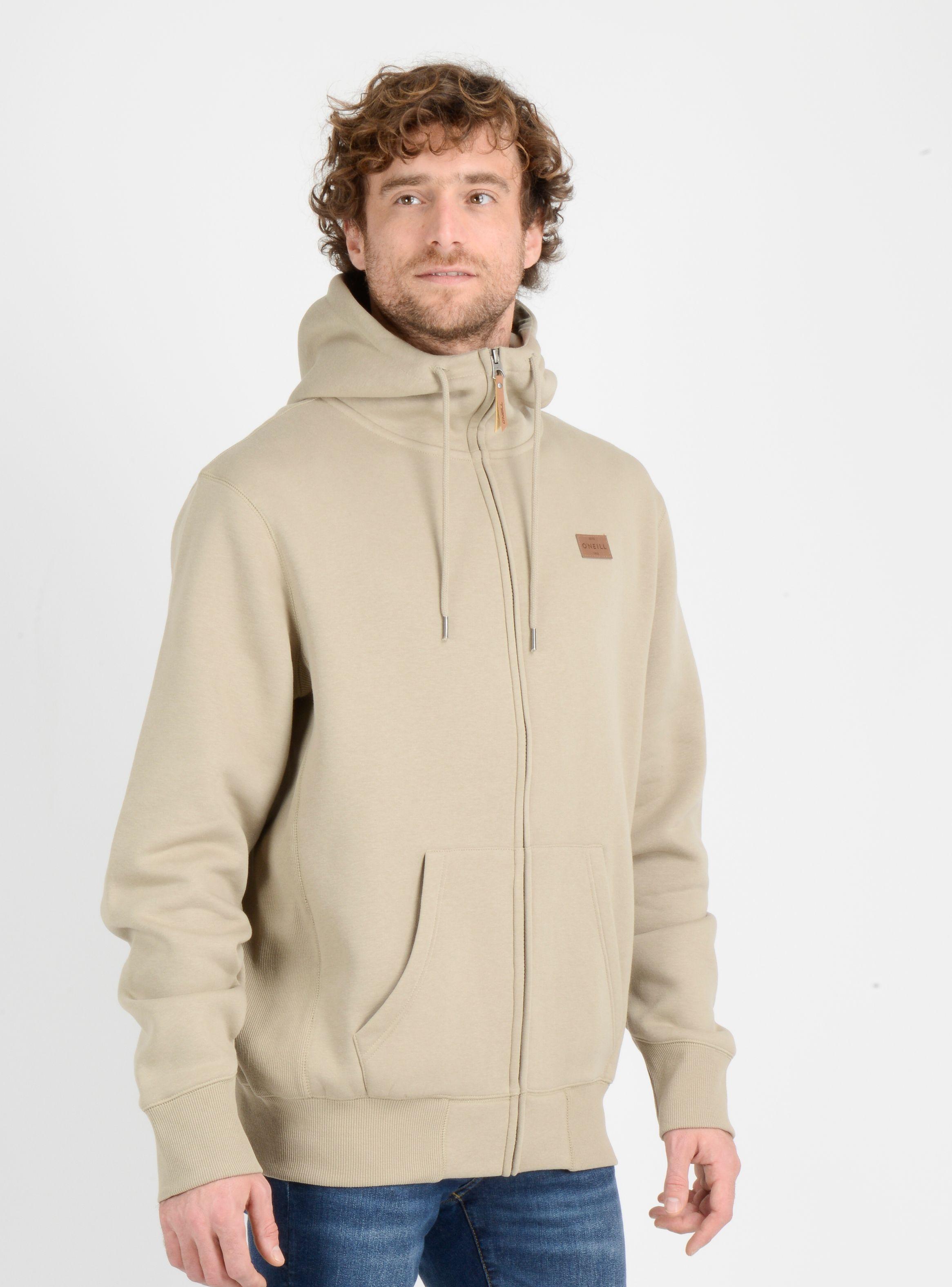 POLERON FULL ZIPER BAVARO FZ  BEIGE-3