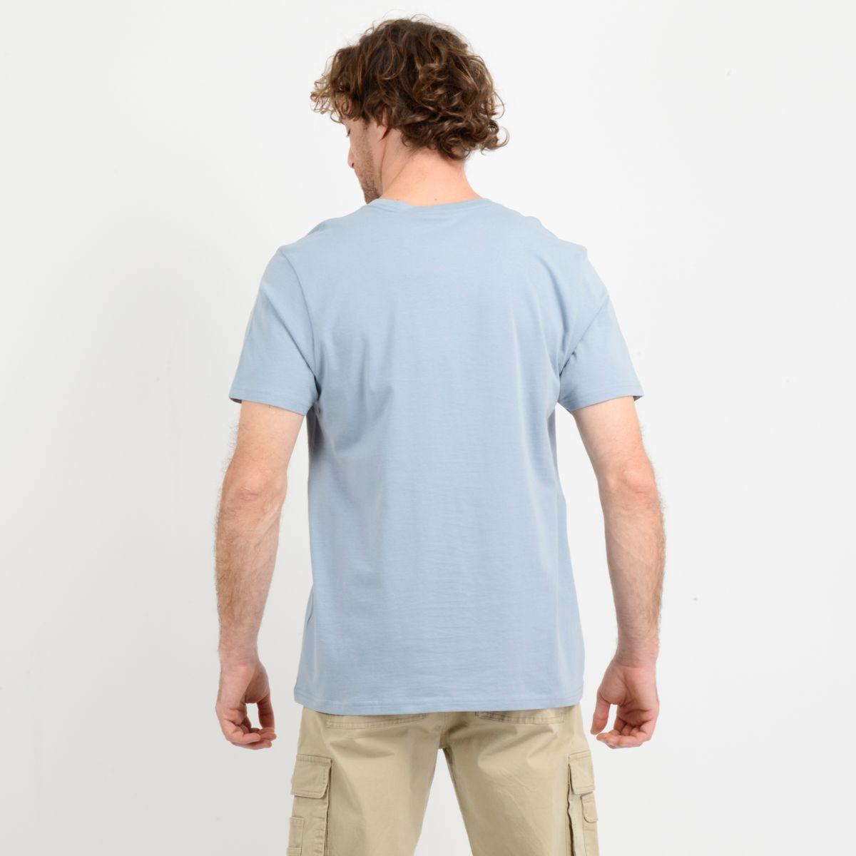 POLERA MANGA CORTA EAST CLIFF BASIC  AZUL-2