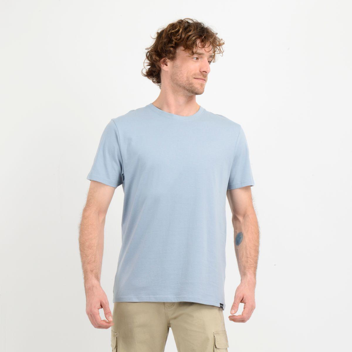 POLERA MANGA CORTA EAST CLIFF BASIC  AZUL-5