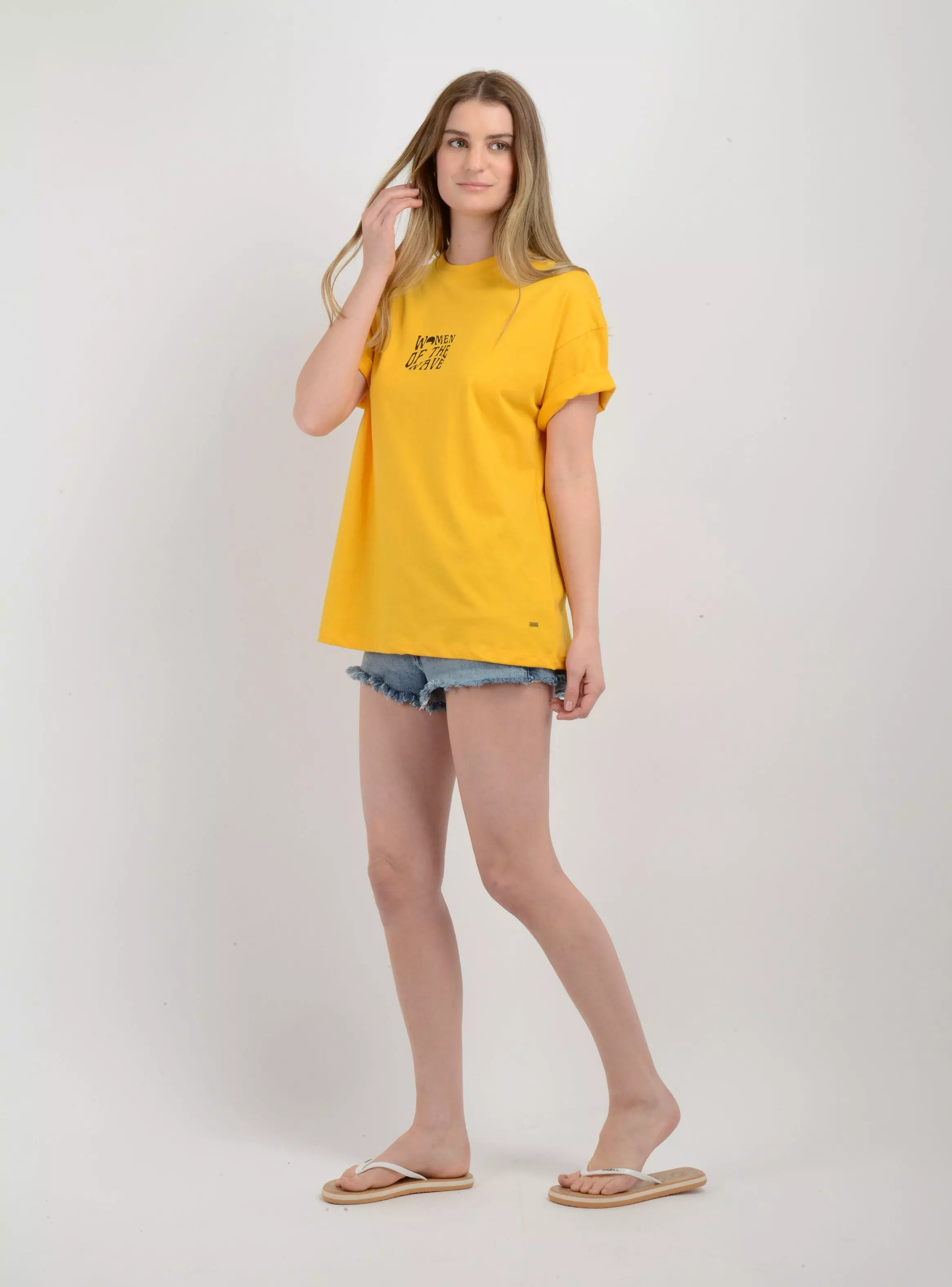 POLERA MANGA CORTA WOTW T-SHIRT AMARILLO-2