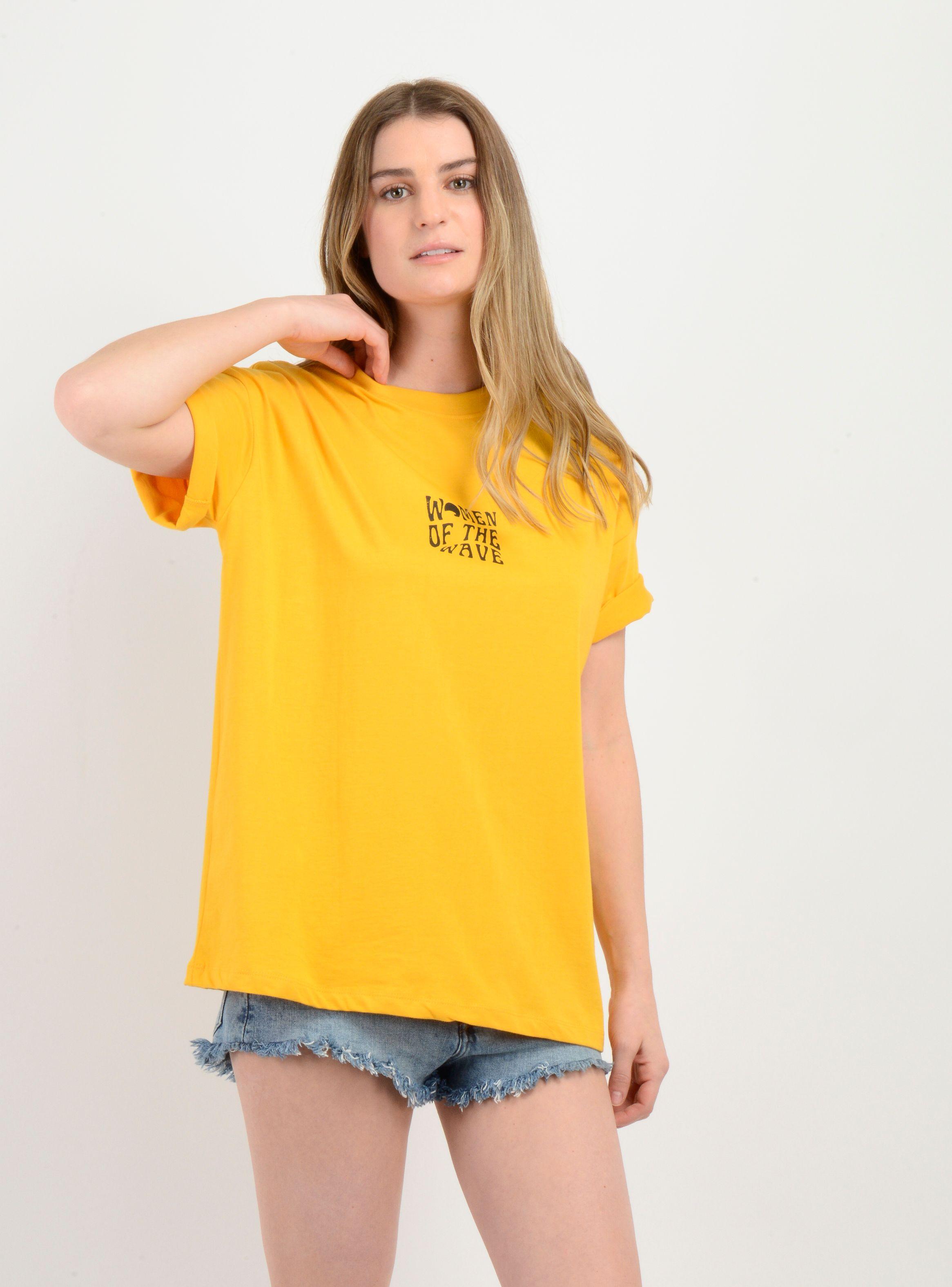 POLERA MANGA CORTA WOTW T-SHIRT AMARILLO-3
