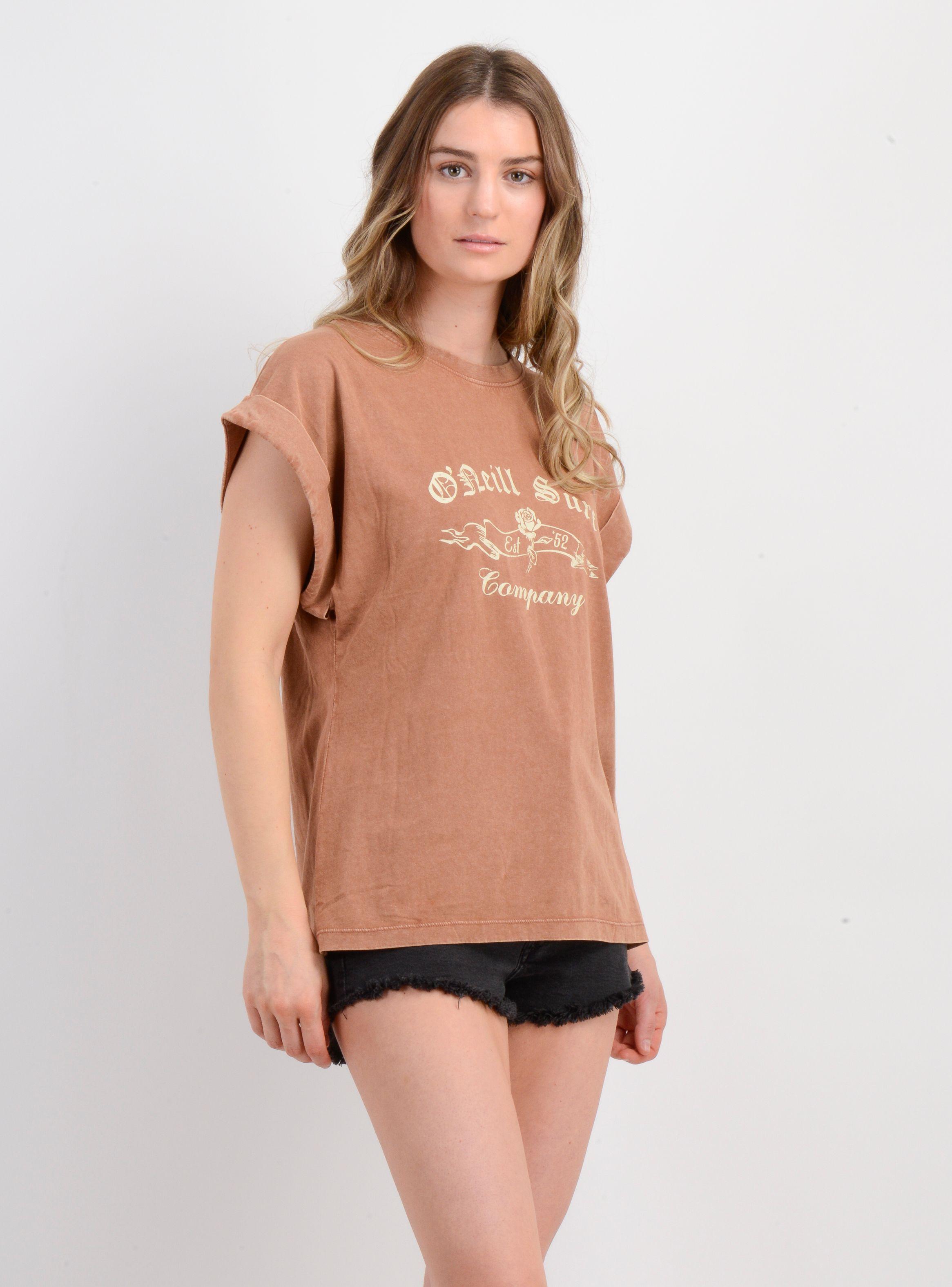 POLERA MANGA CORTA SUN FLOWER CAFÉ CLARO-3