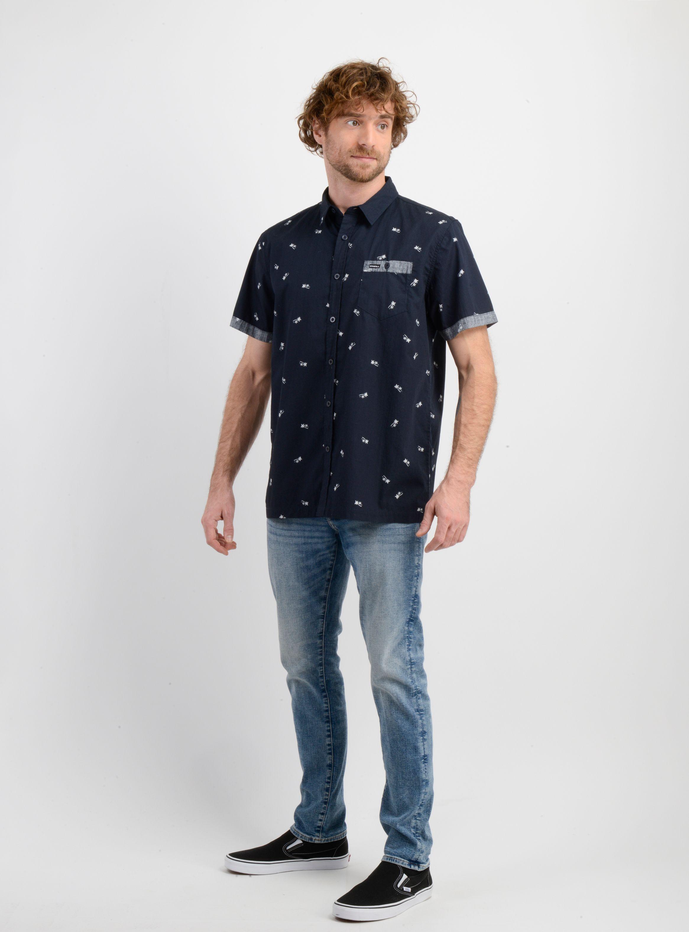 CAMISA MANGA CORTA BLUSTER AZUL OSCURO-4