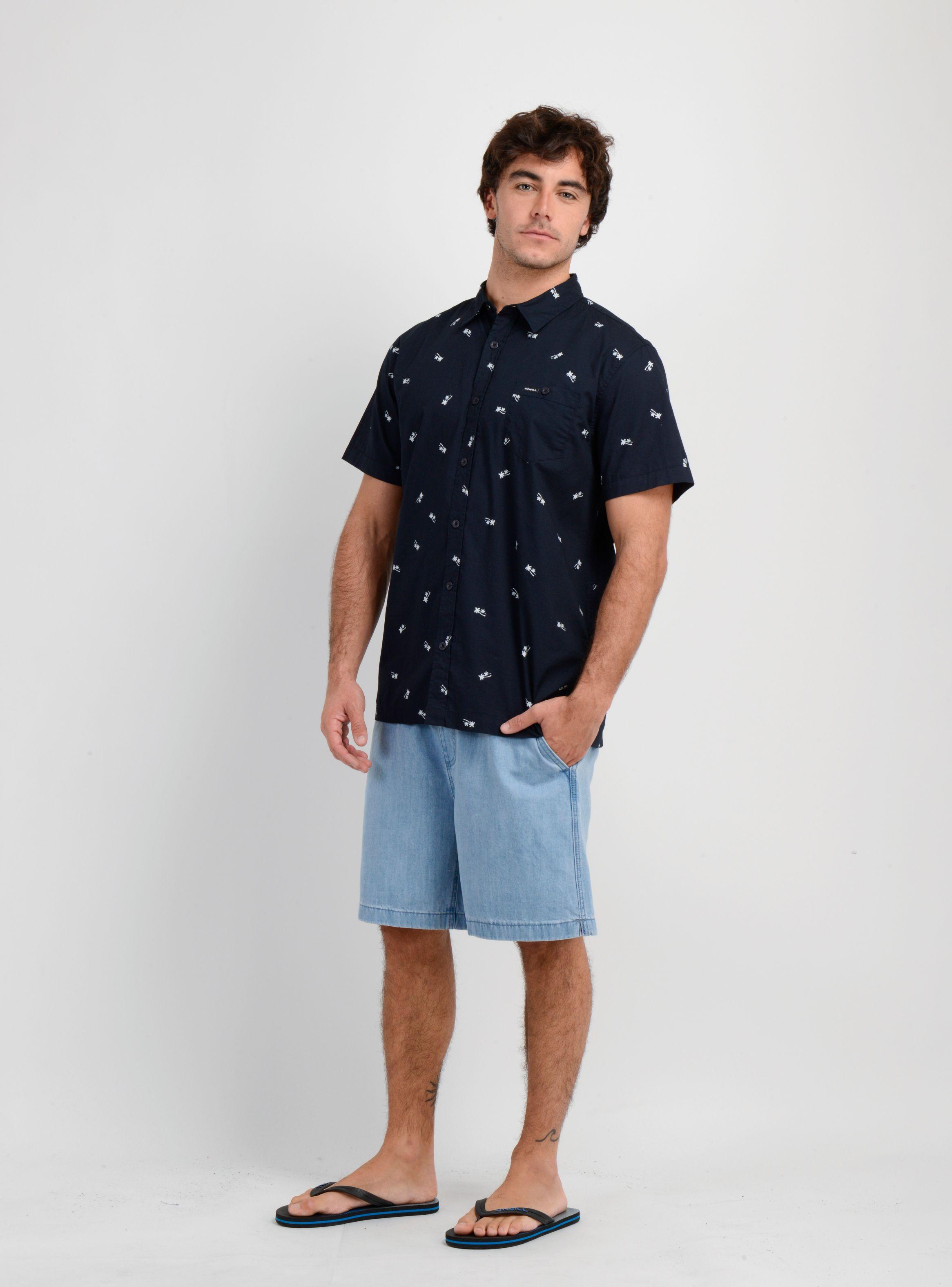 CAMISA MANGA CORTA BLUSTER AZUL OSCURO-5