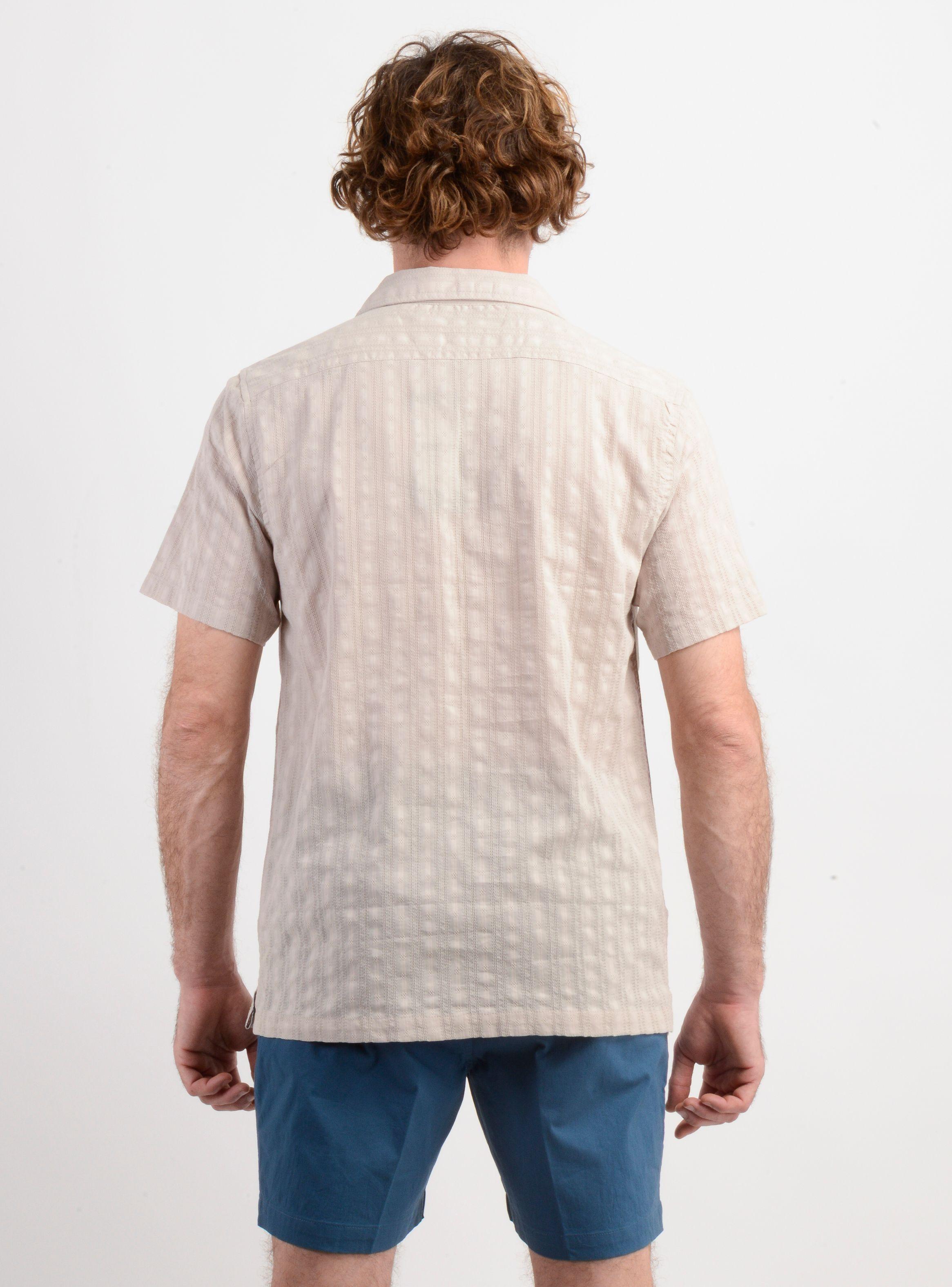 CAMISA MANGA CORTA POLARIZE BEIGE-1