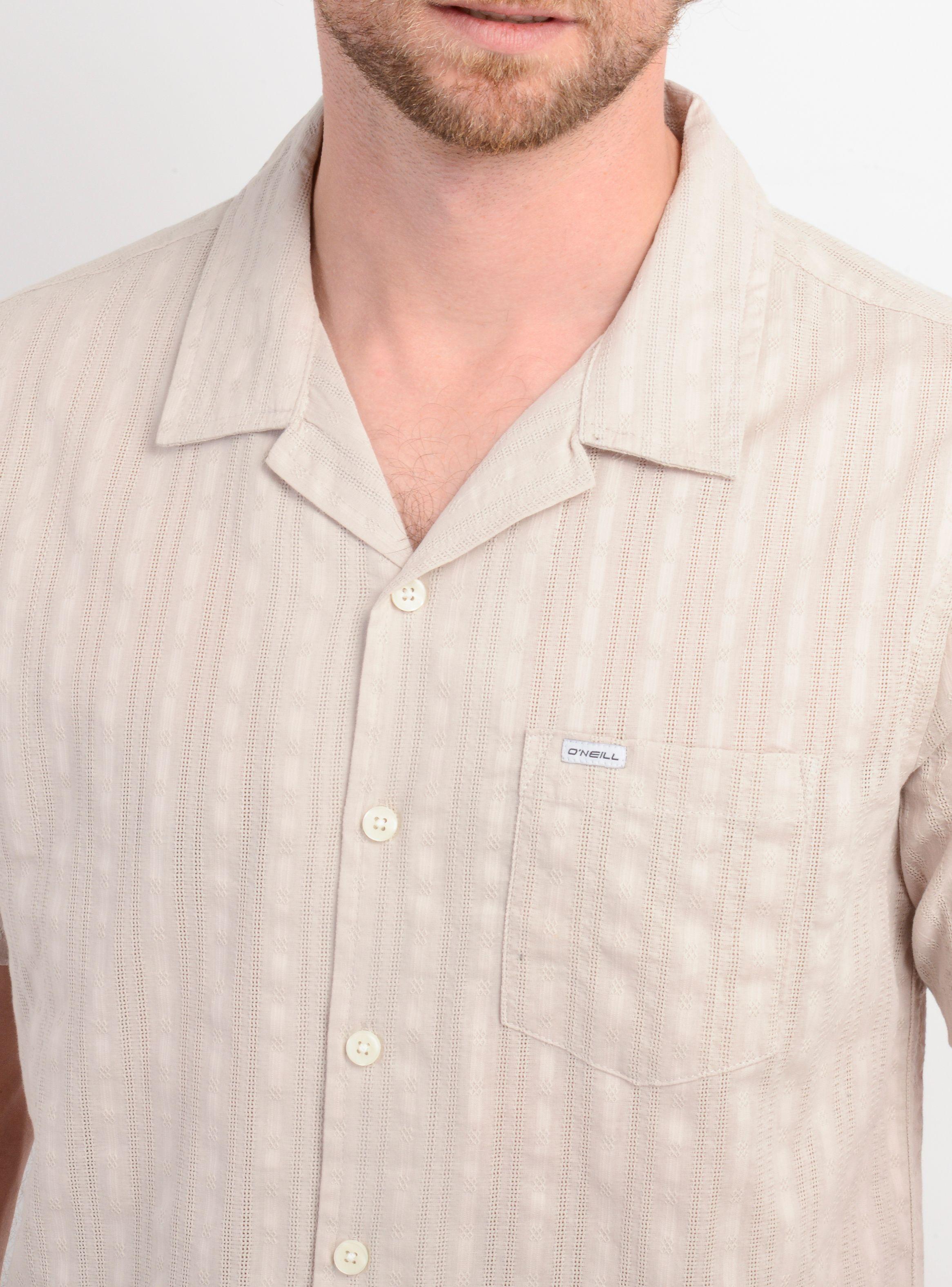 CAMISA MANGA CORTA POLARIZE BEIGE-4