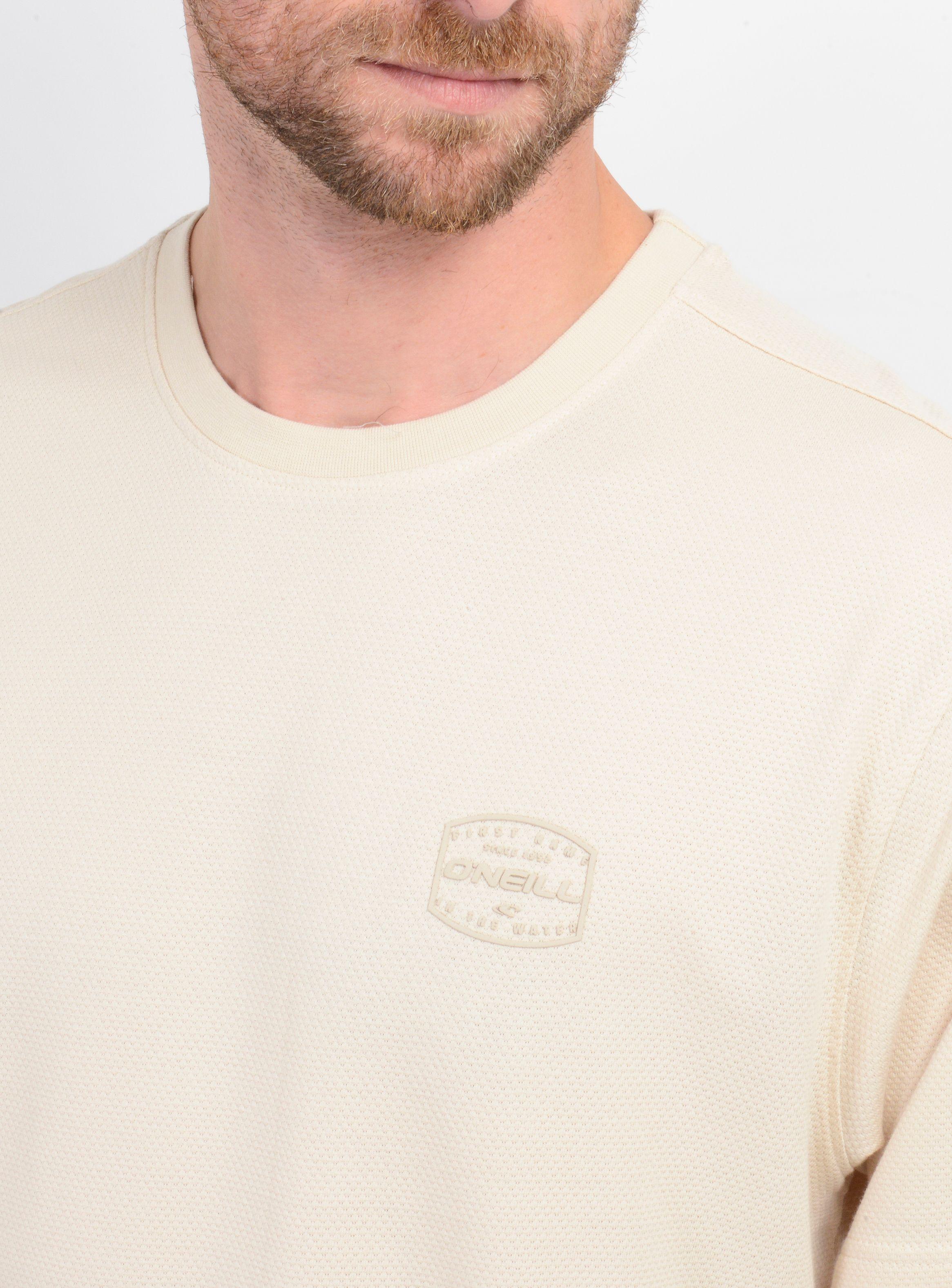 POLERA MANGA CORTA STAMPED BEIGE CLARO-4