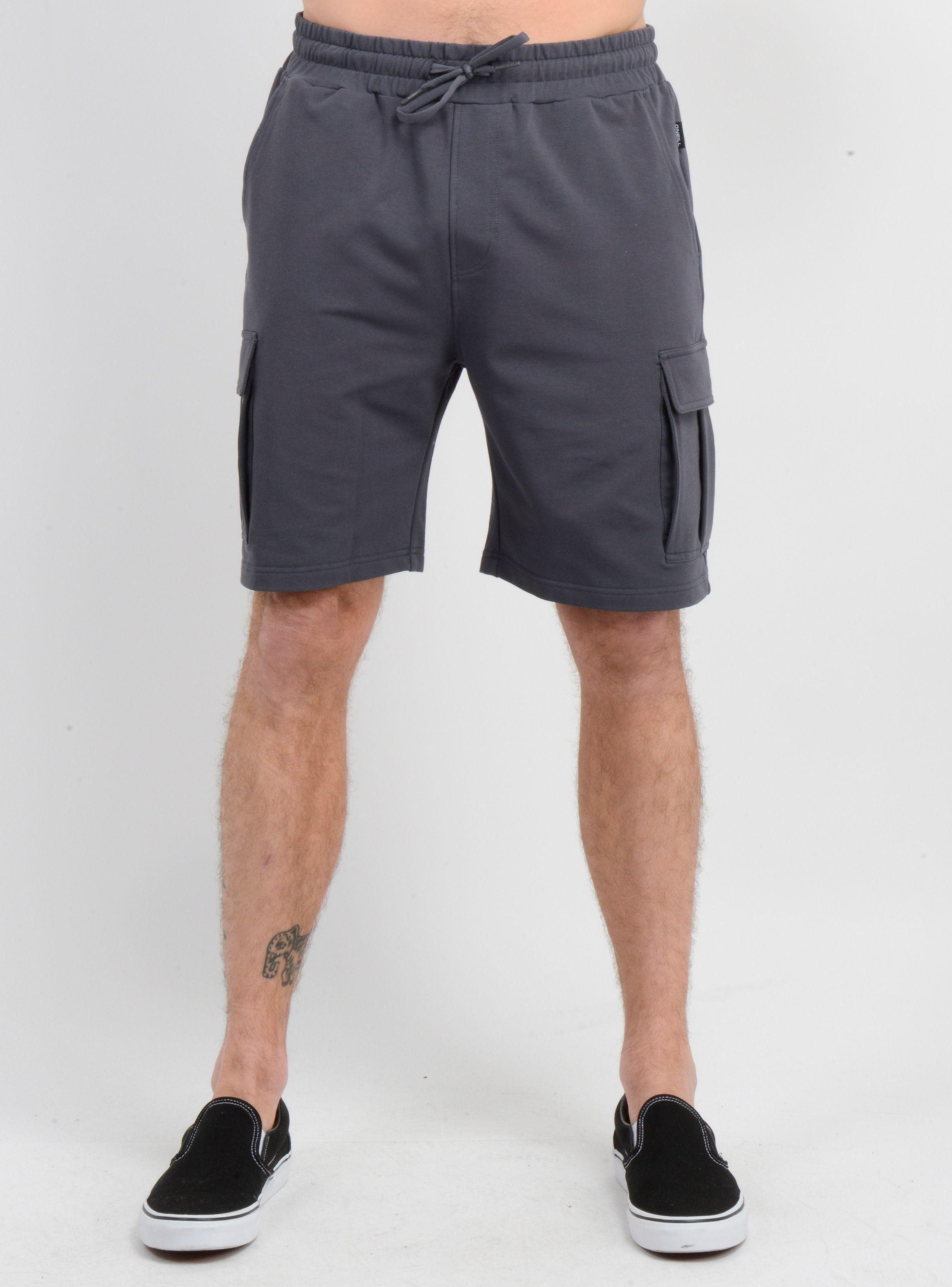 BERMUDA BASICO CARGO JAY GRIS OSCURO-0