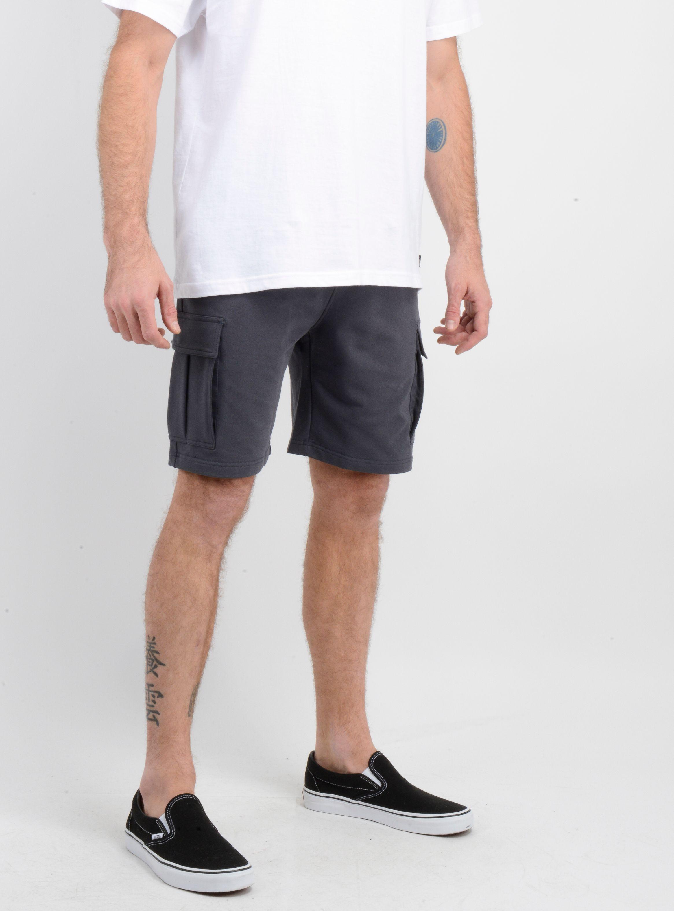 BERMUDA BASICO CARGO JAY GRIS OSCURO-3