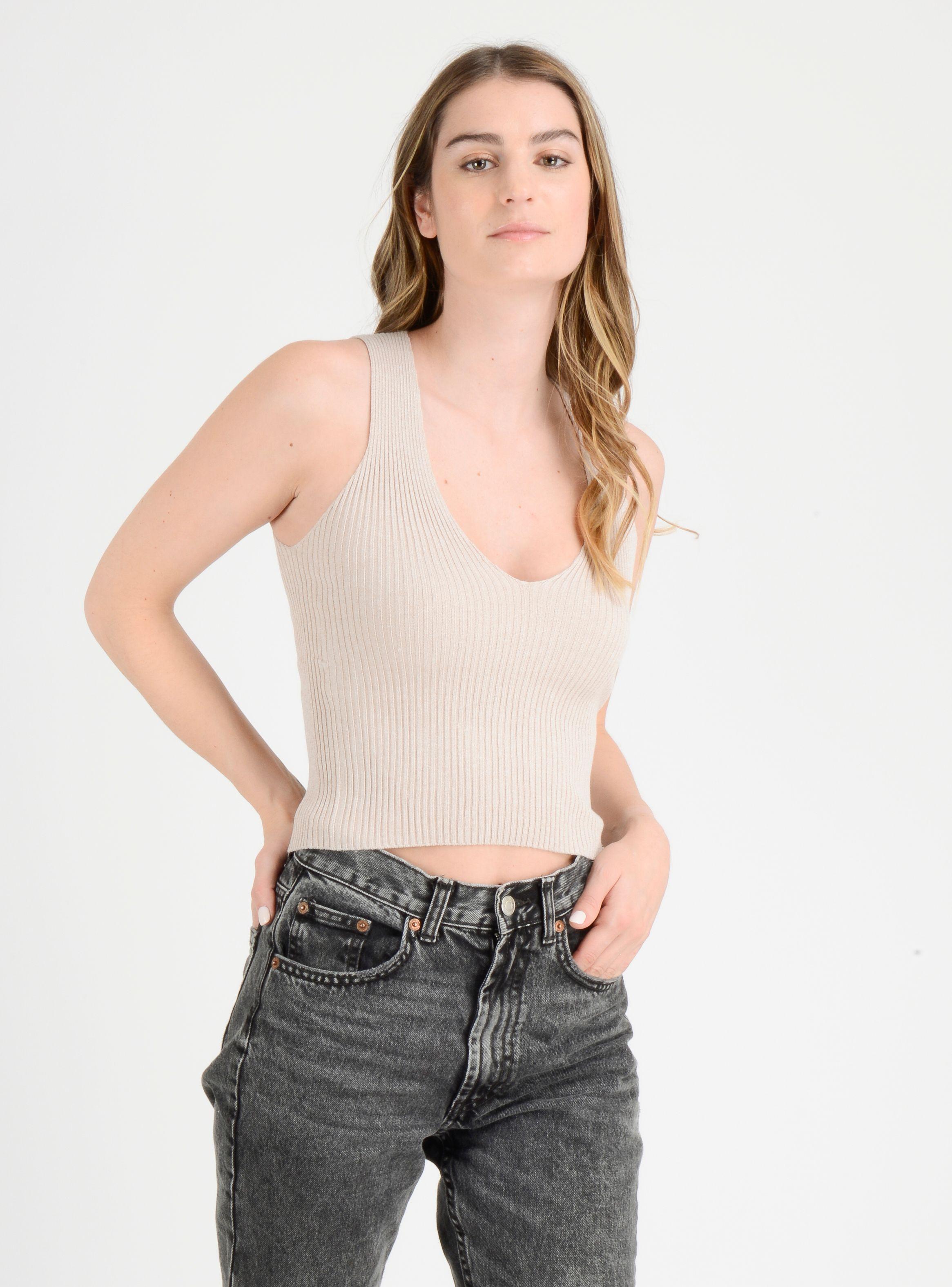 POLERA SIN MANGAS CAMDEM BEIGE-3