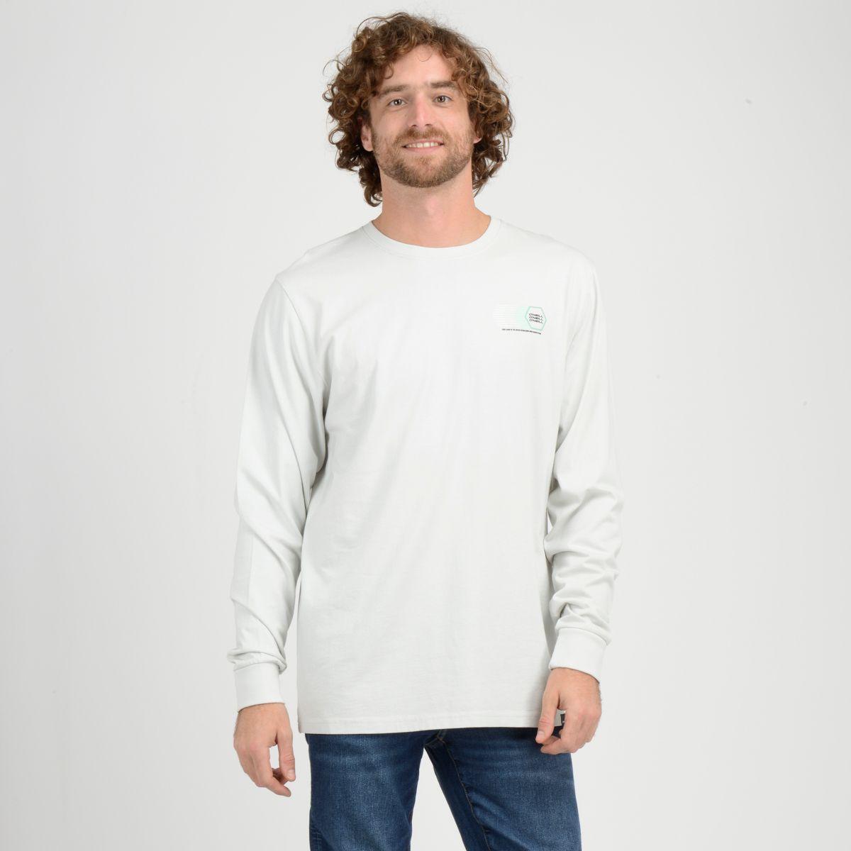 POLERA MANGA LARGA SQUARE  GRIS CLARO-0