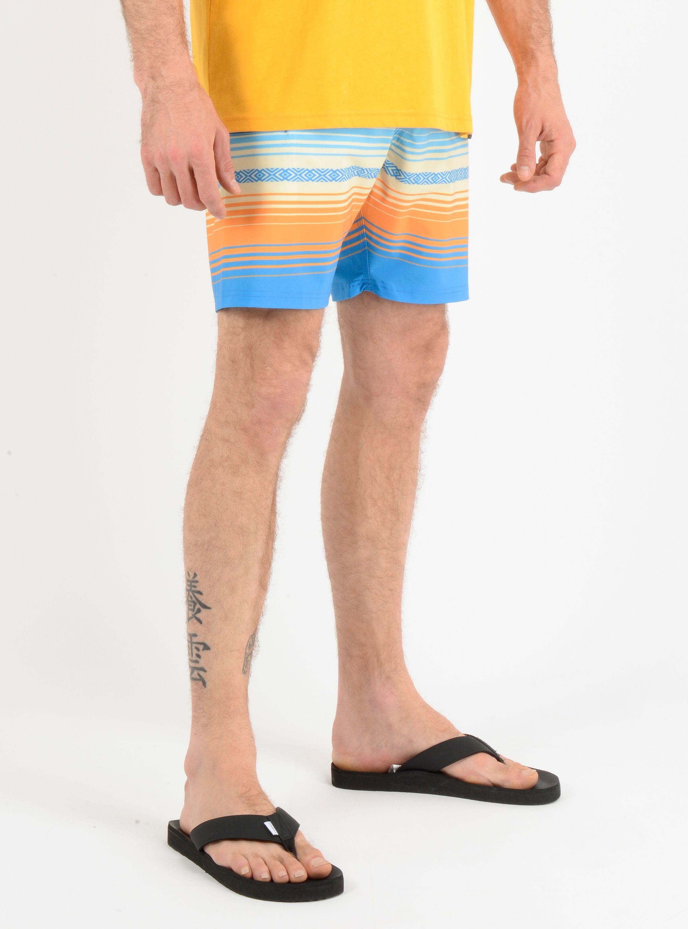 BOARDSHORT HEAT STRIPE  AZUL-3