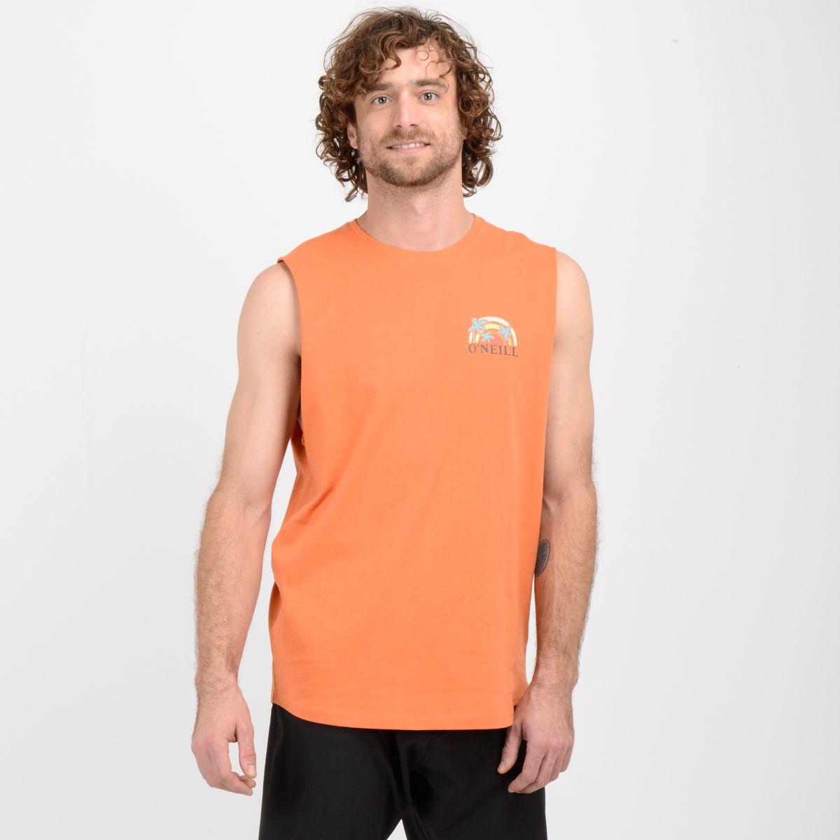 POLERA SIN MANGAS HONOLULU  NARANJO-1