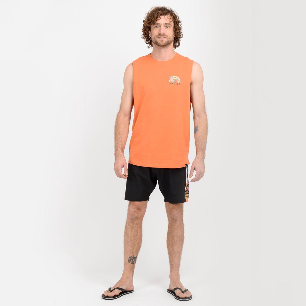 POLERA SIN MANGAS HONOLULU  NARANJO-3