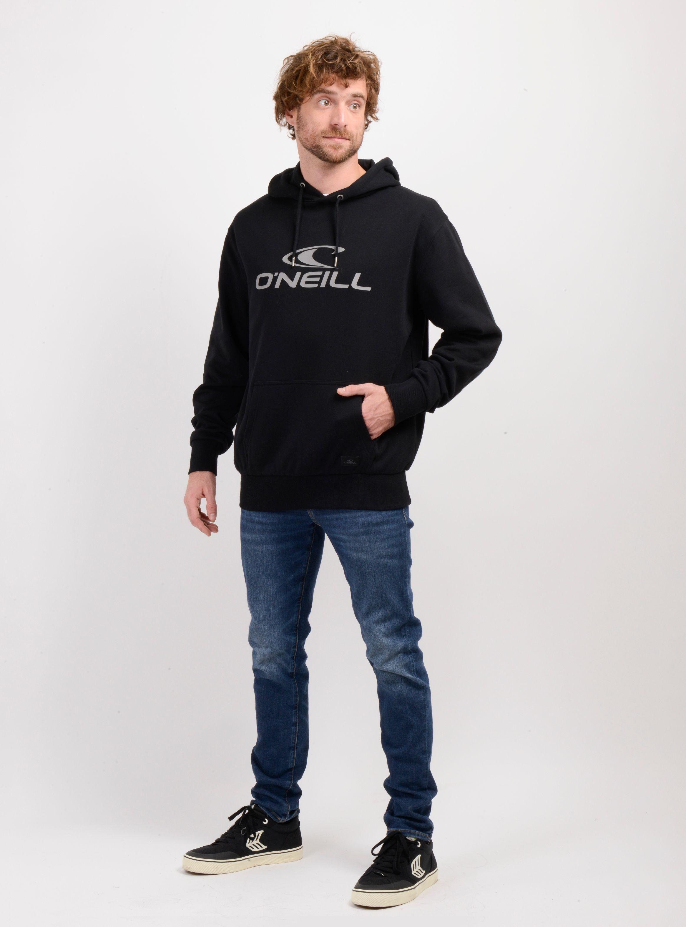 POLERON LOGO HOODIE NEGRO-2