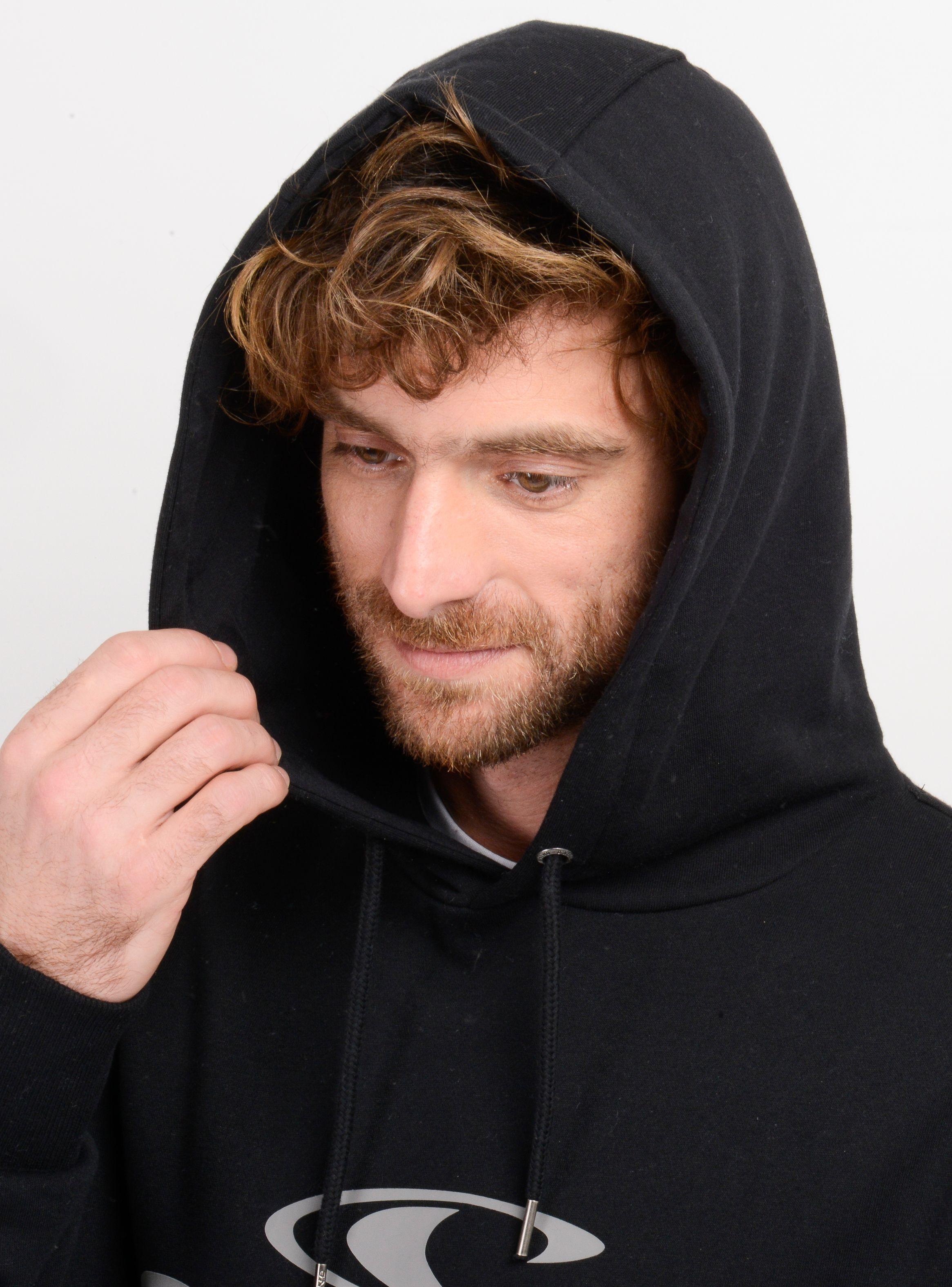 POLERON LOGO HOODIE NEGRO-4