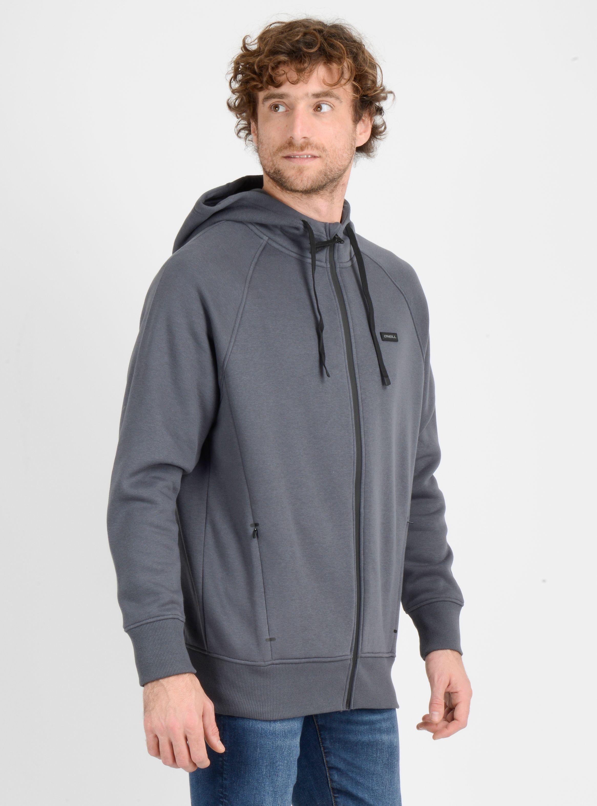 POLERON FULL ZIPER FREAK  GRIS-3