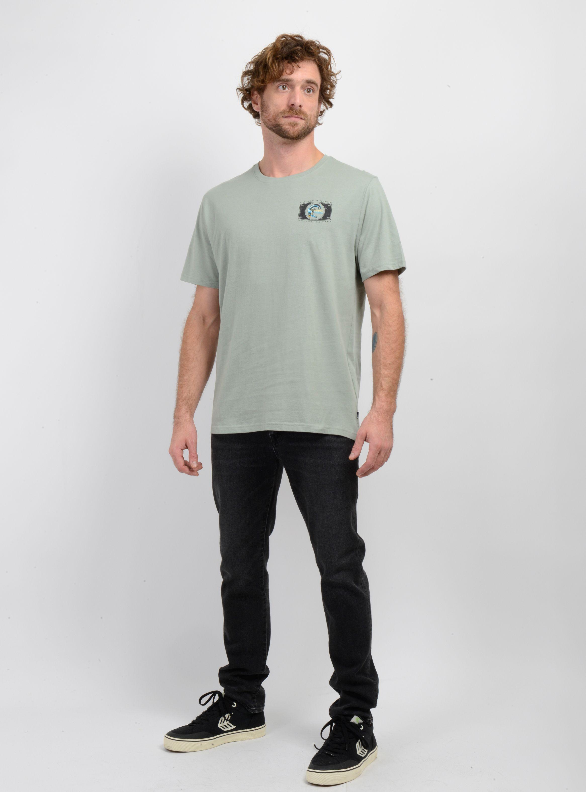 POLERA MANGA CORTA FOREVER VERDE CLARO-2
