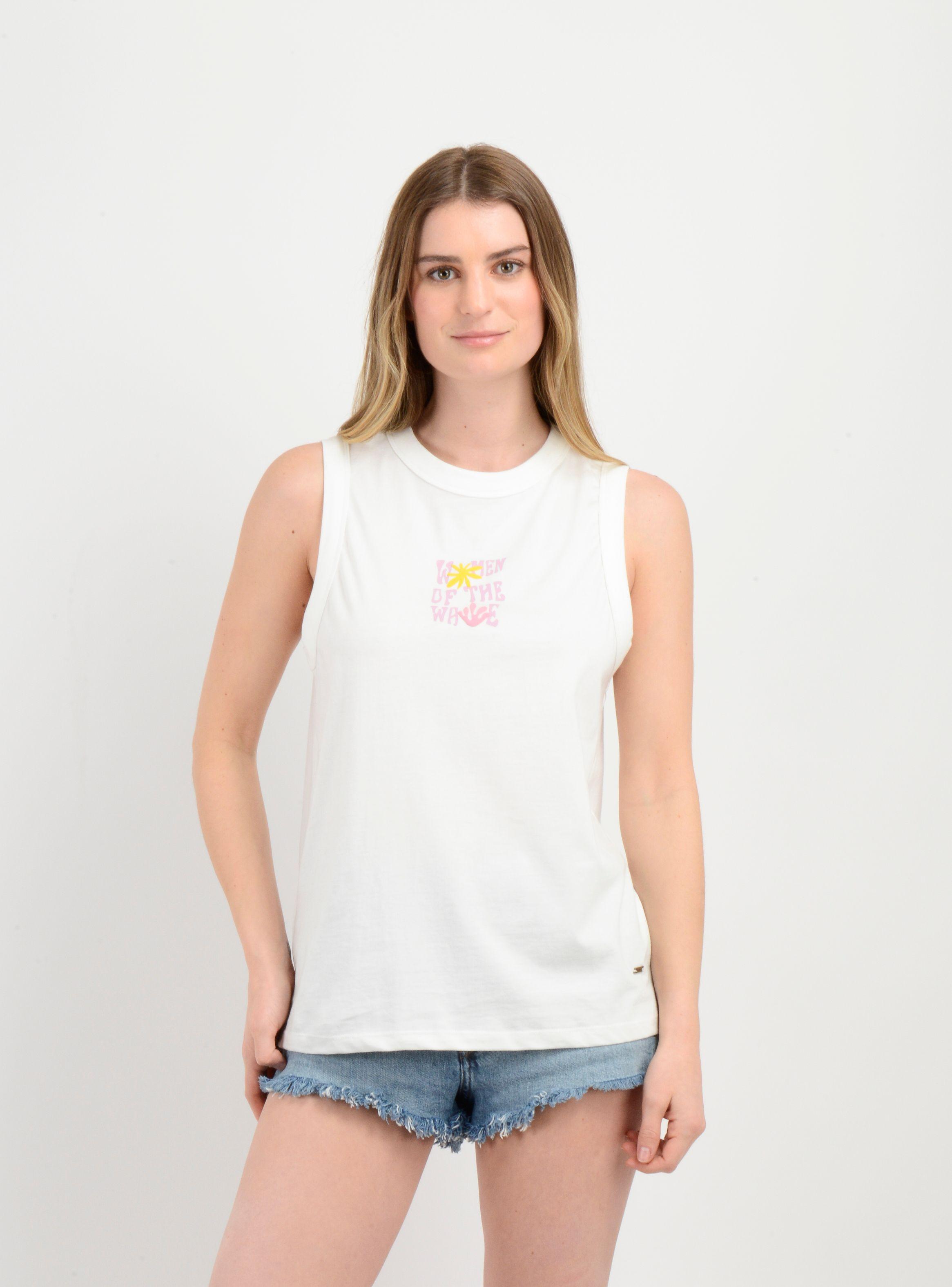 POLERA SIN MANGAS WOTW TANK BEIGE CLARO-0