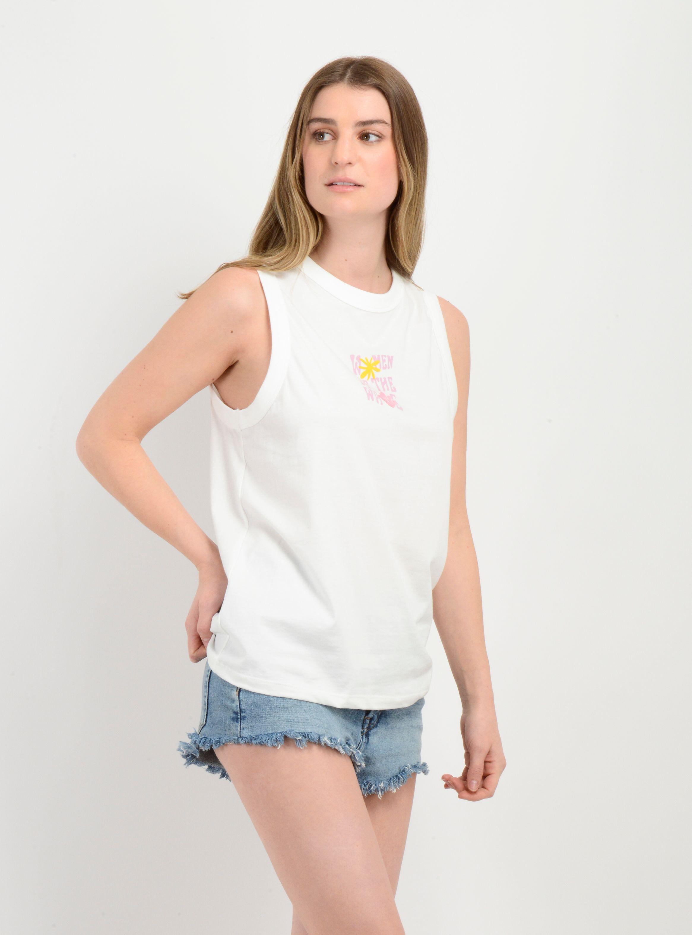 POLERA SIN MANGAS WOTW TANK BEIGE CLARO-3