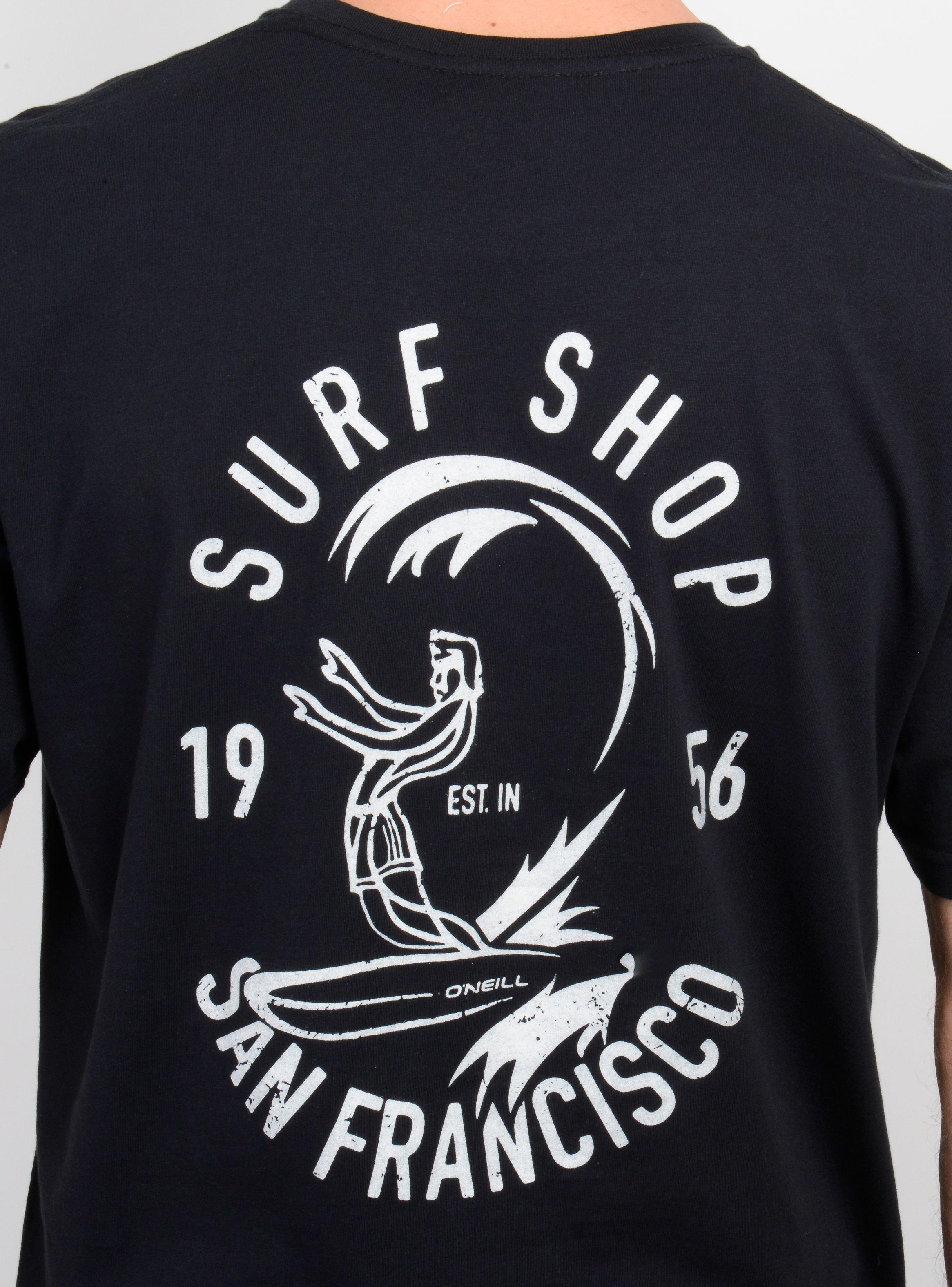POLERA MANGA CORTA ORIGINAL SURF SHOP NEGRO-5