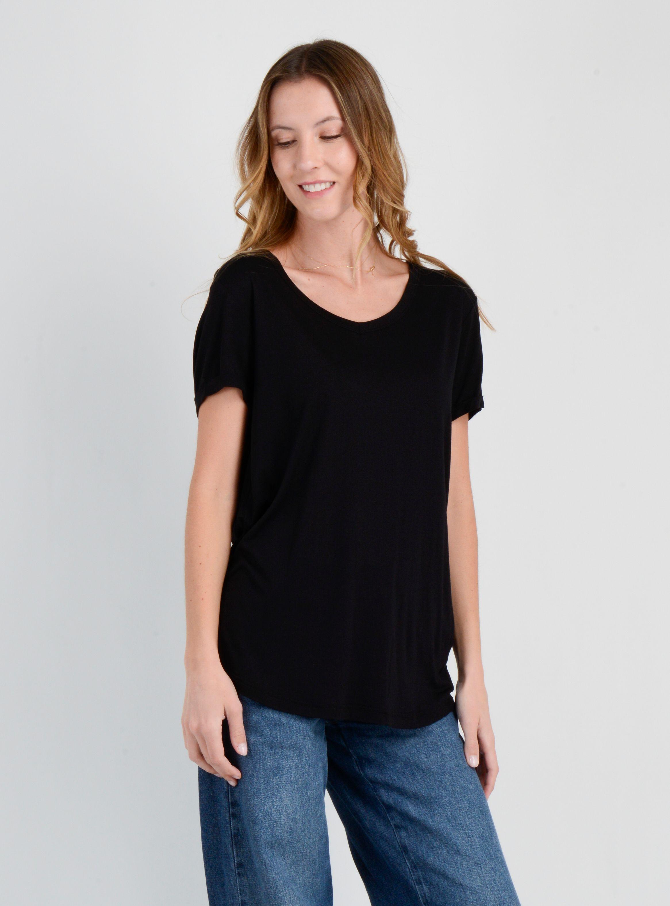 POLERA MANGA CORTA ESSENTIAL  NEGRO-3