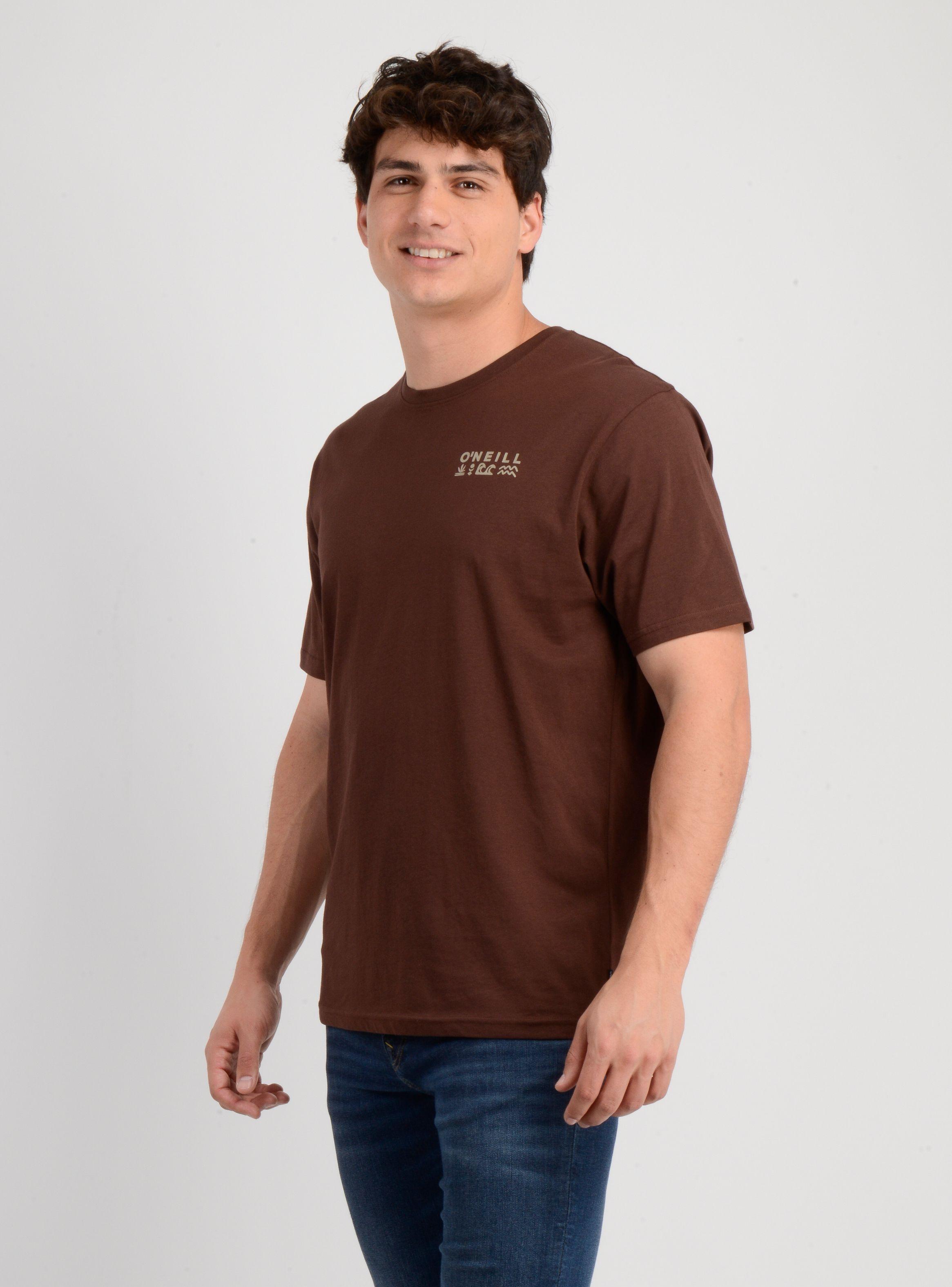 POLERA MANGA CORTA GLYPHS CAFE-2