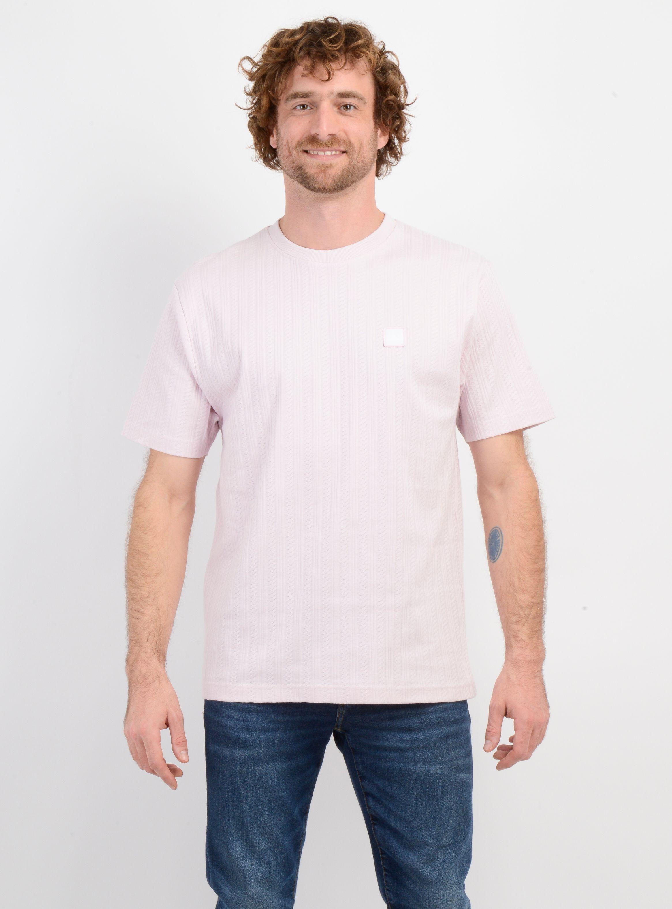 POLERA MANGA CORTA NEW LINE ROSADO CLARO-0