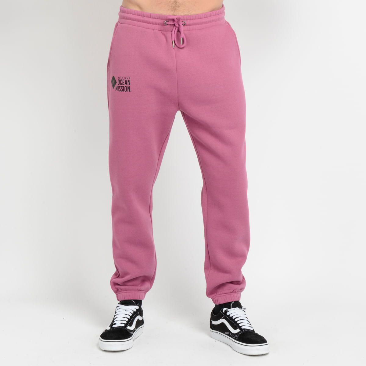 PANTALON BUZO - I23HO049001 ROSADO OSCURO-0