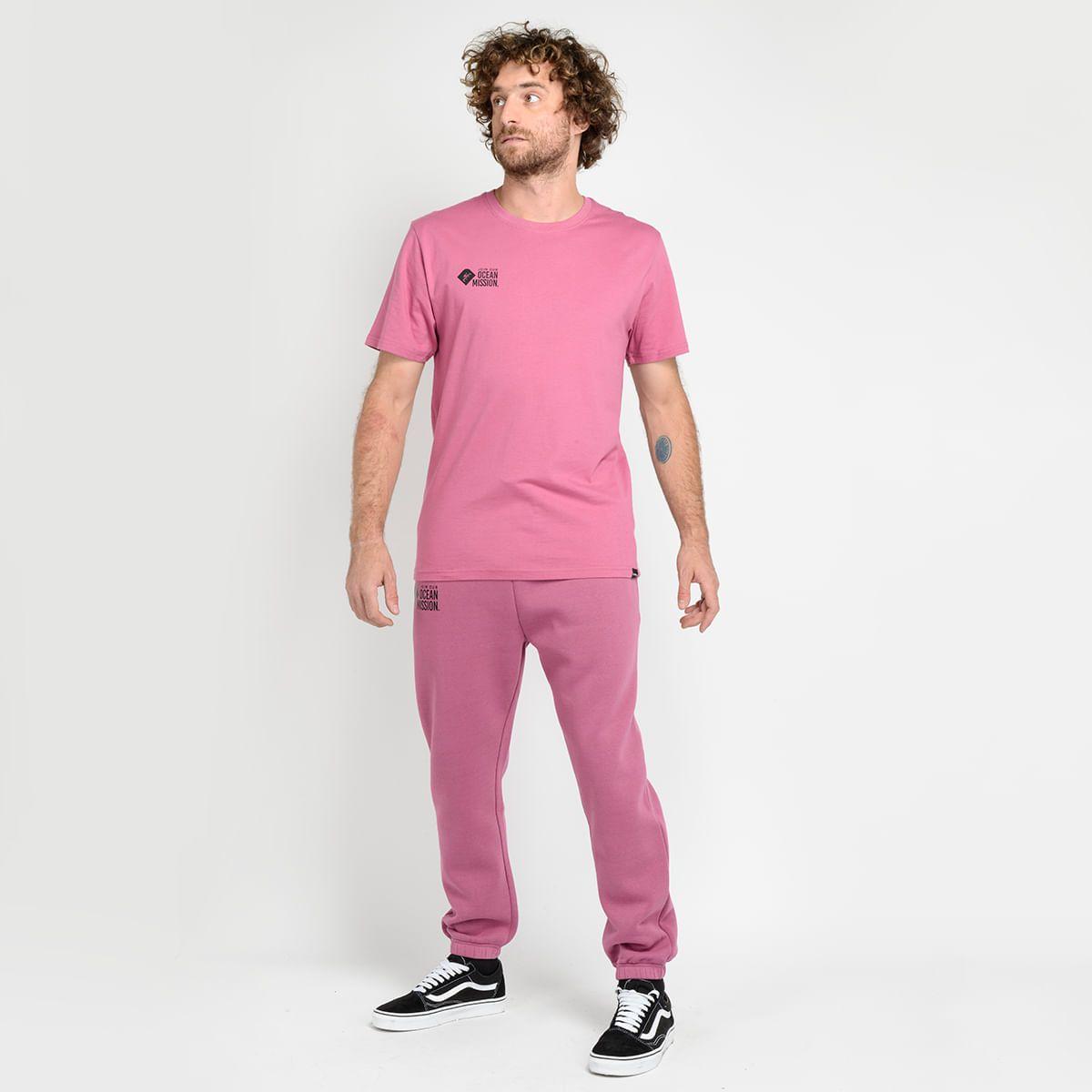 PANTALON BUZO - I23HO049001 ROSADO OSCURO-3