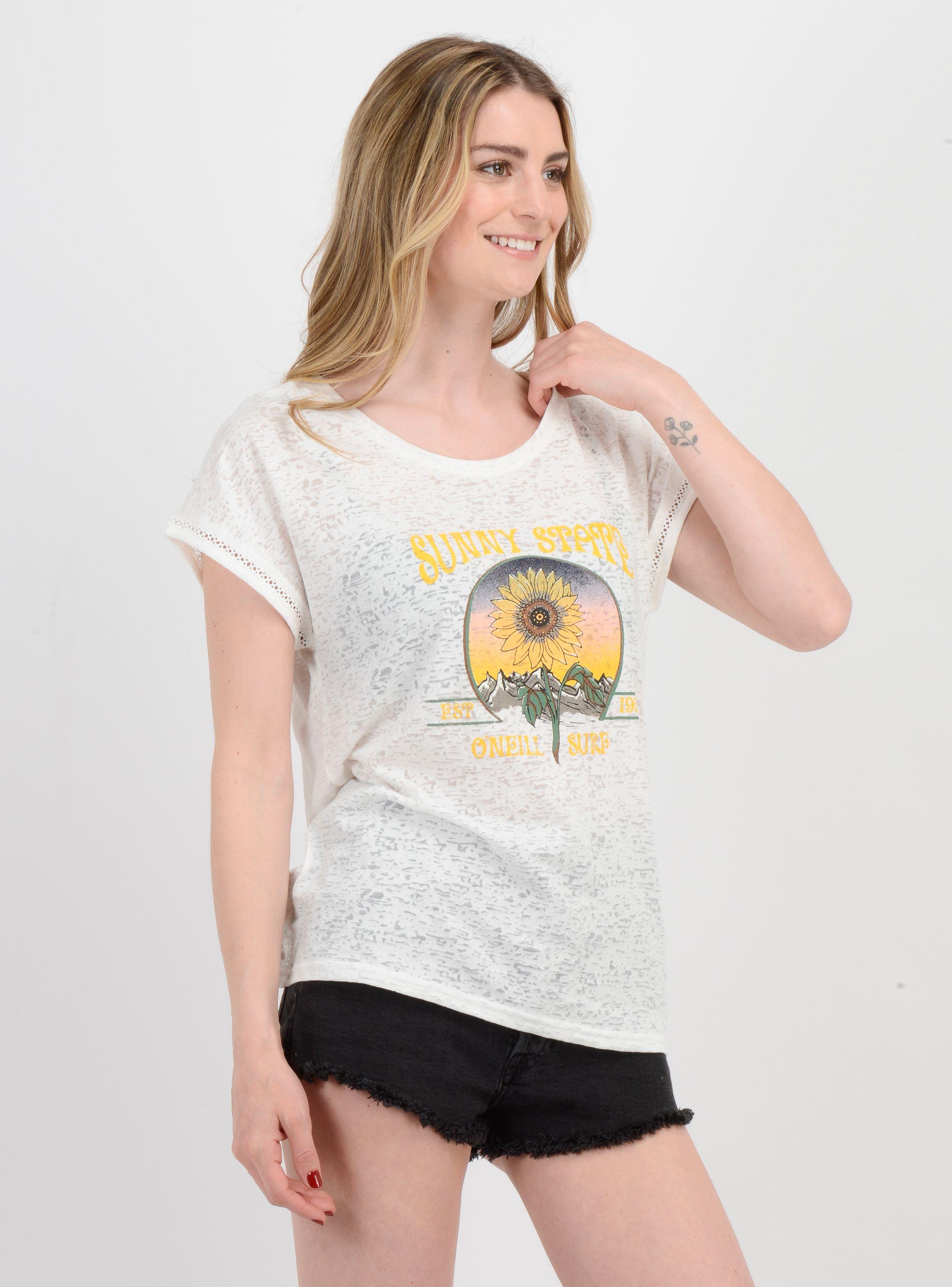 POLERA MANGA CORTA SUNNY STATE  BEIGE CLARO-3