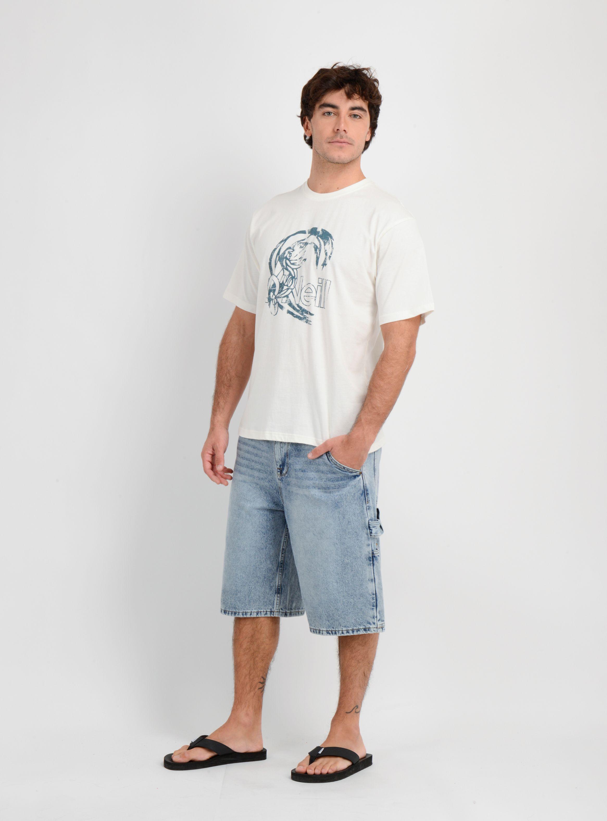 POLERA MANGA CORTA OG CIRCLE SURFER  BEIGE CLARO-2