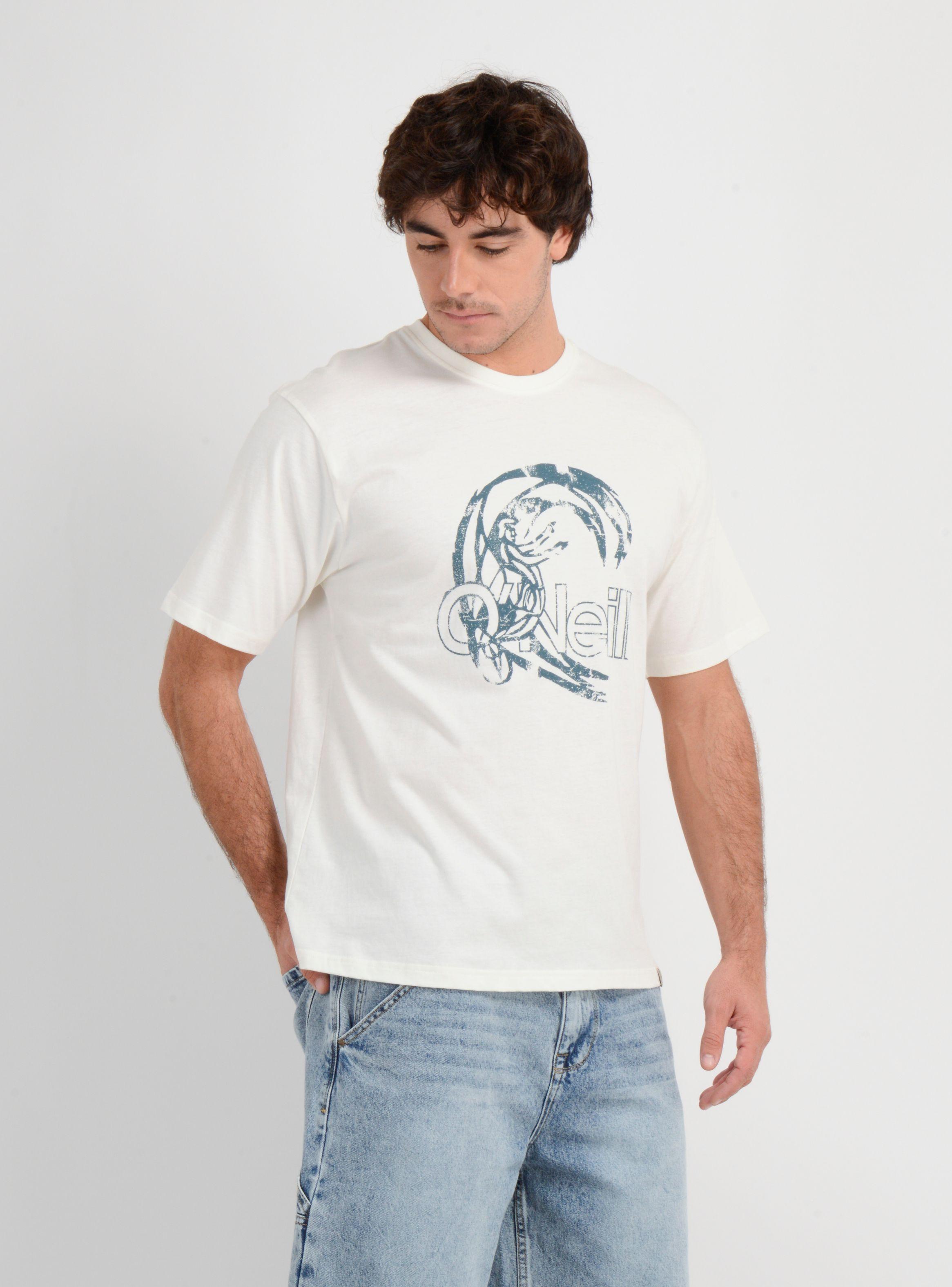 POLERA MANGA CORTA OG CIRCLE SURFER  BEIGE CLARO-3