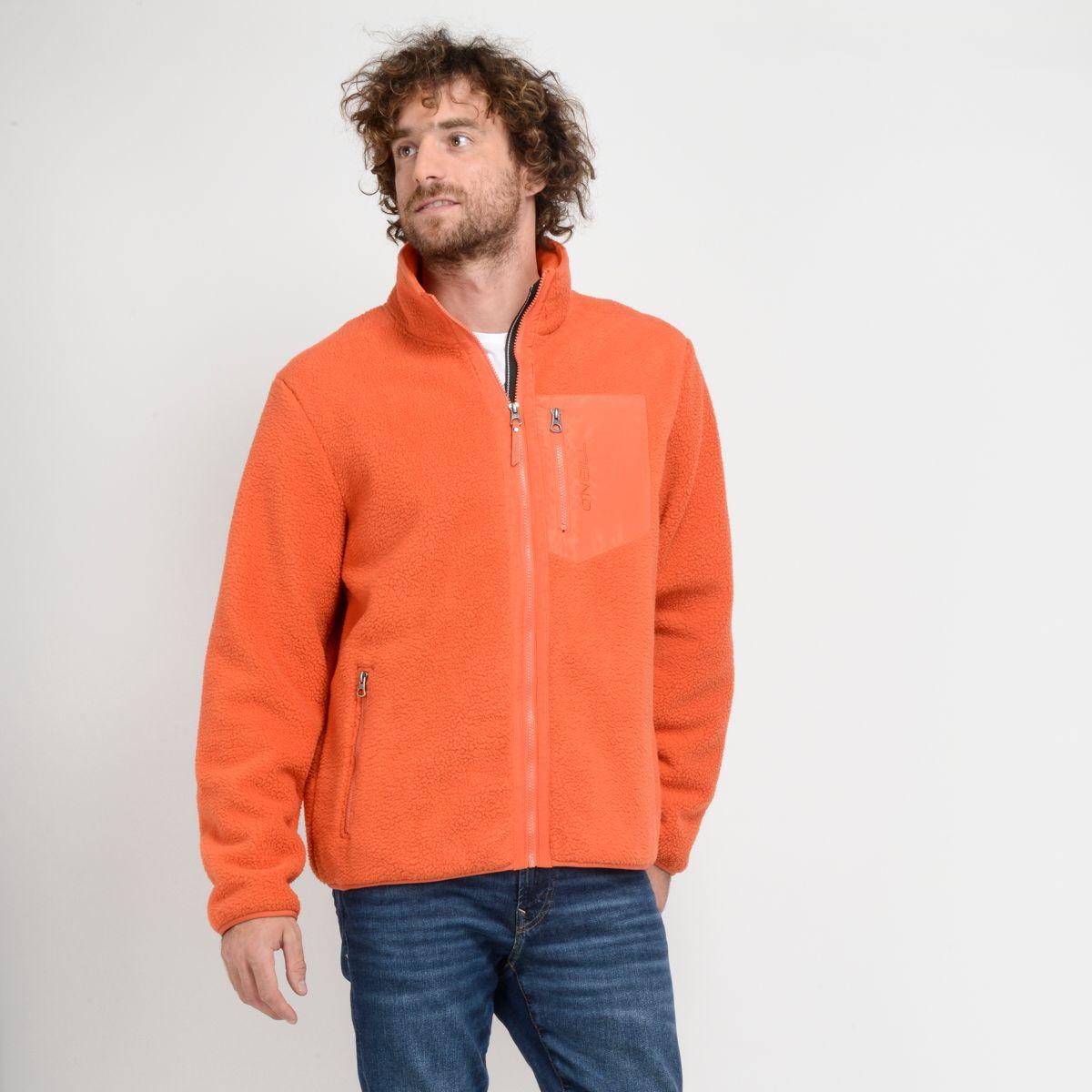 POLERON POLAR FULL ZIPPER - I23HO073009 NARANJO-1