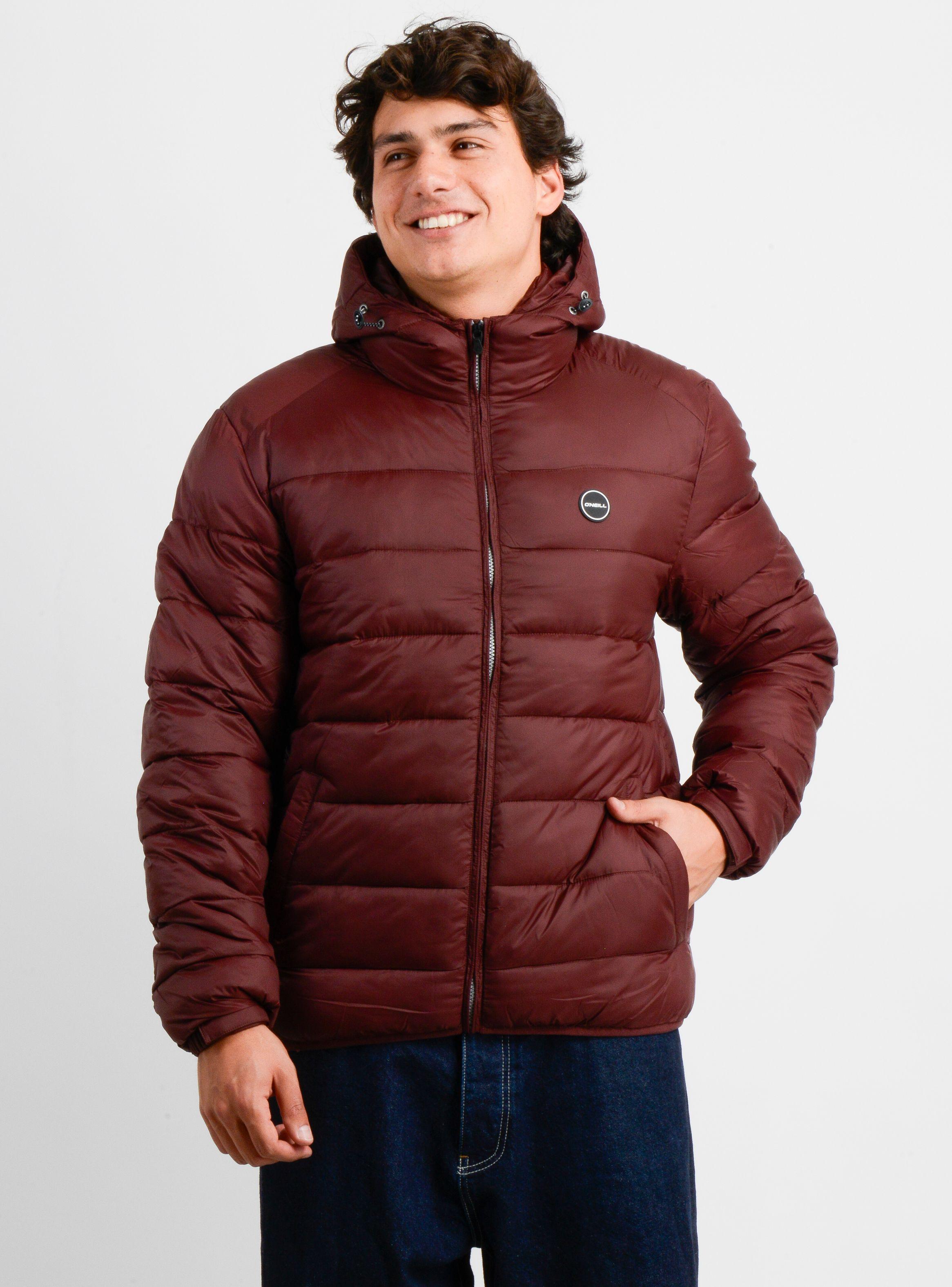 PARKA GLASSY PUFF ROJO OSCURO-0