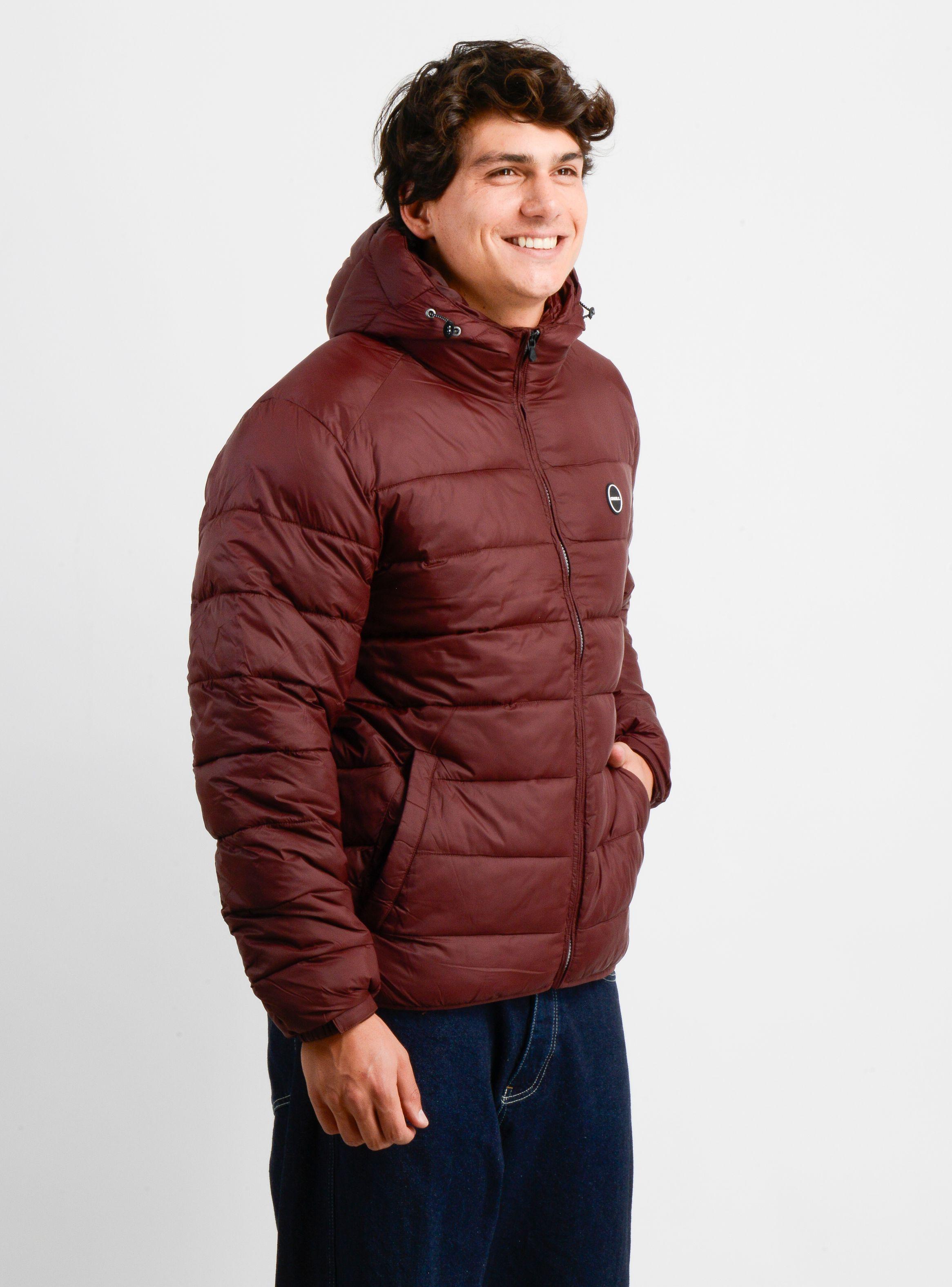 PARKA GLASSY PUFF ROJO OSCURO-3