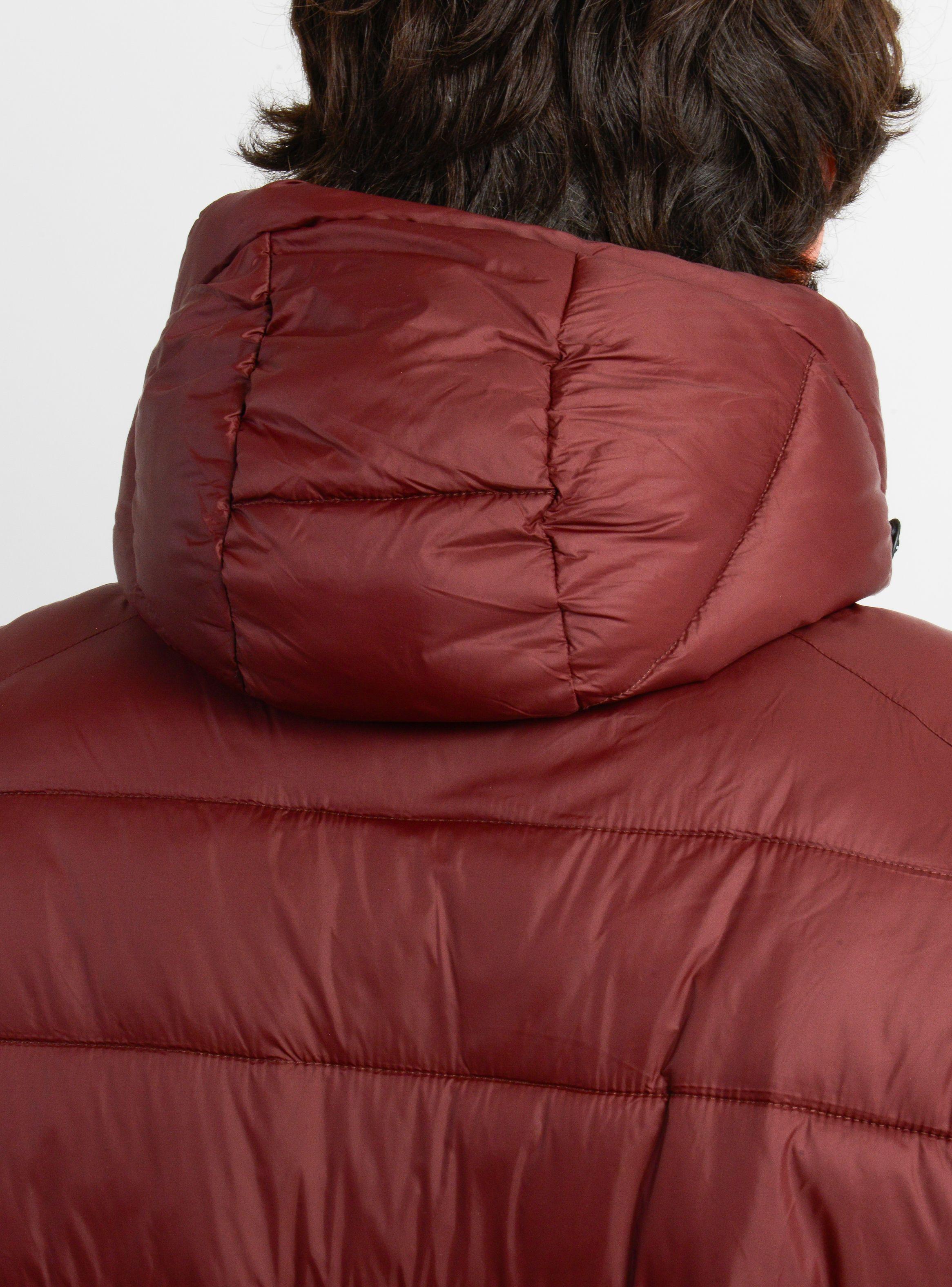 PARKA GLASSY PUFF ROJO OSCURO-5
