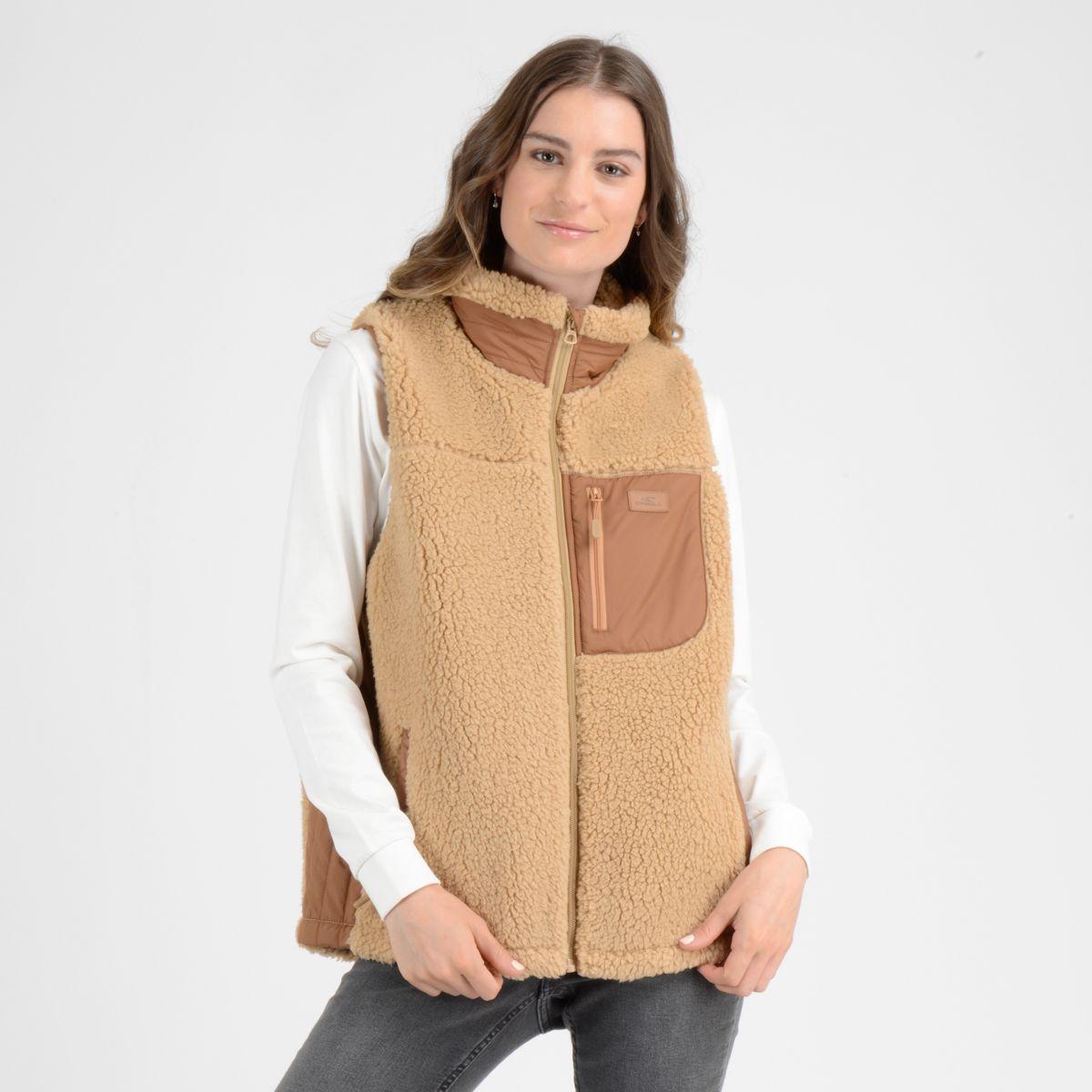 POLERON CHIPORRO FULL ZIPER KYLA CAFÉ CLARO-0