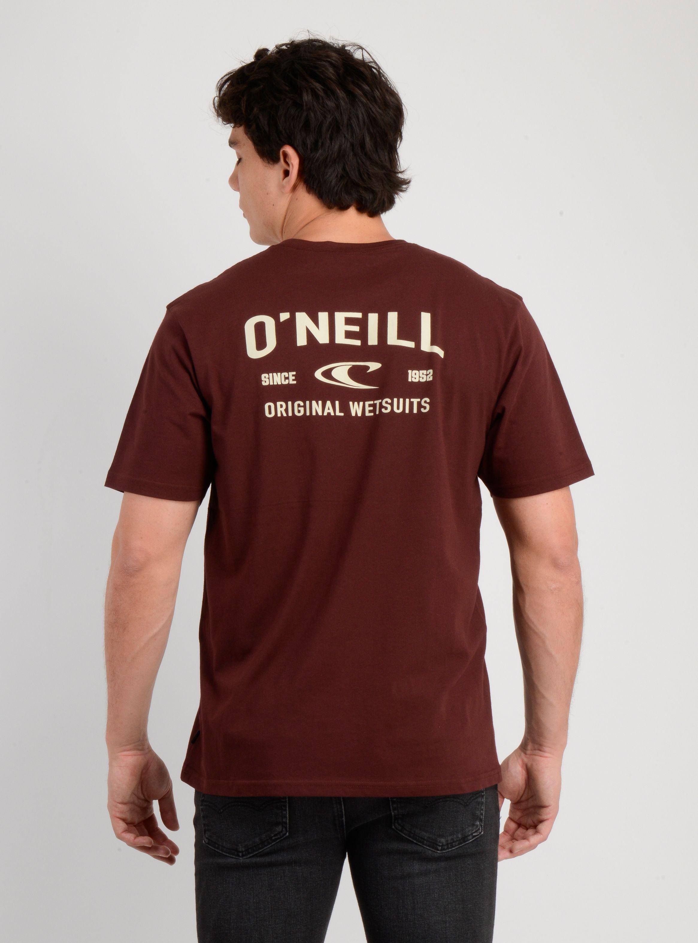 POLERA MANGA CORTA LAYERED UP ROJO OSCURO-1