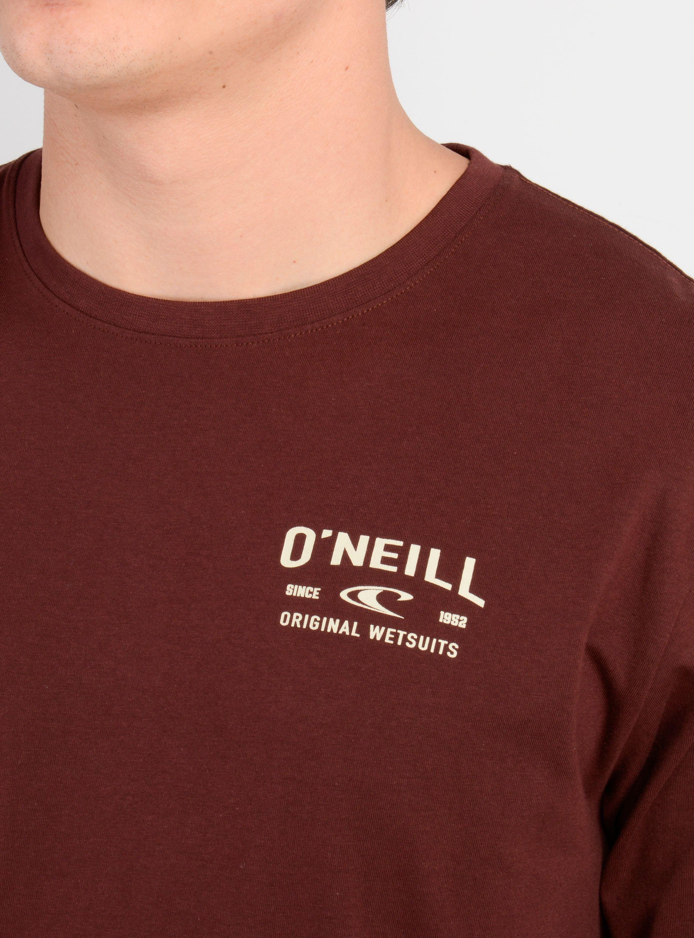 POLERA MANGA CORTA LAYERED UP ROJO OSCURO-4